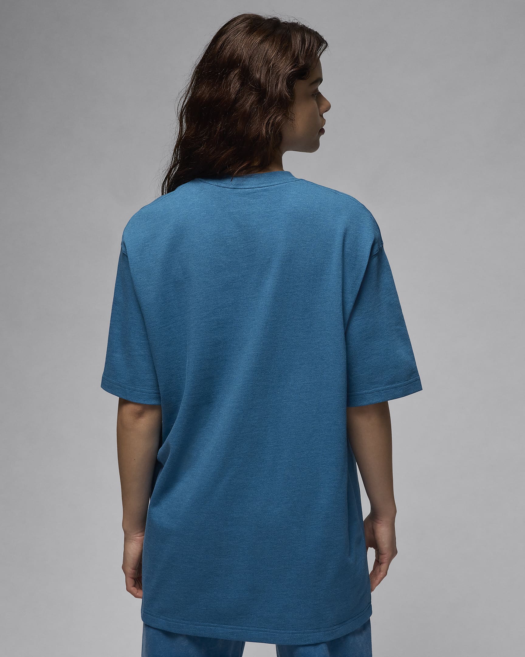 Jordan Essentials Women's Oversized T-shirt - Industrial Blue/Heather