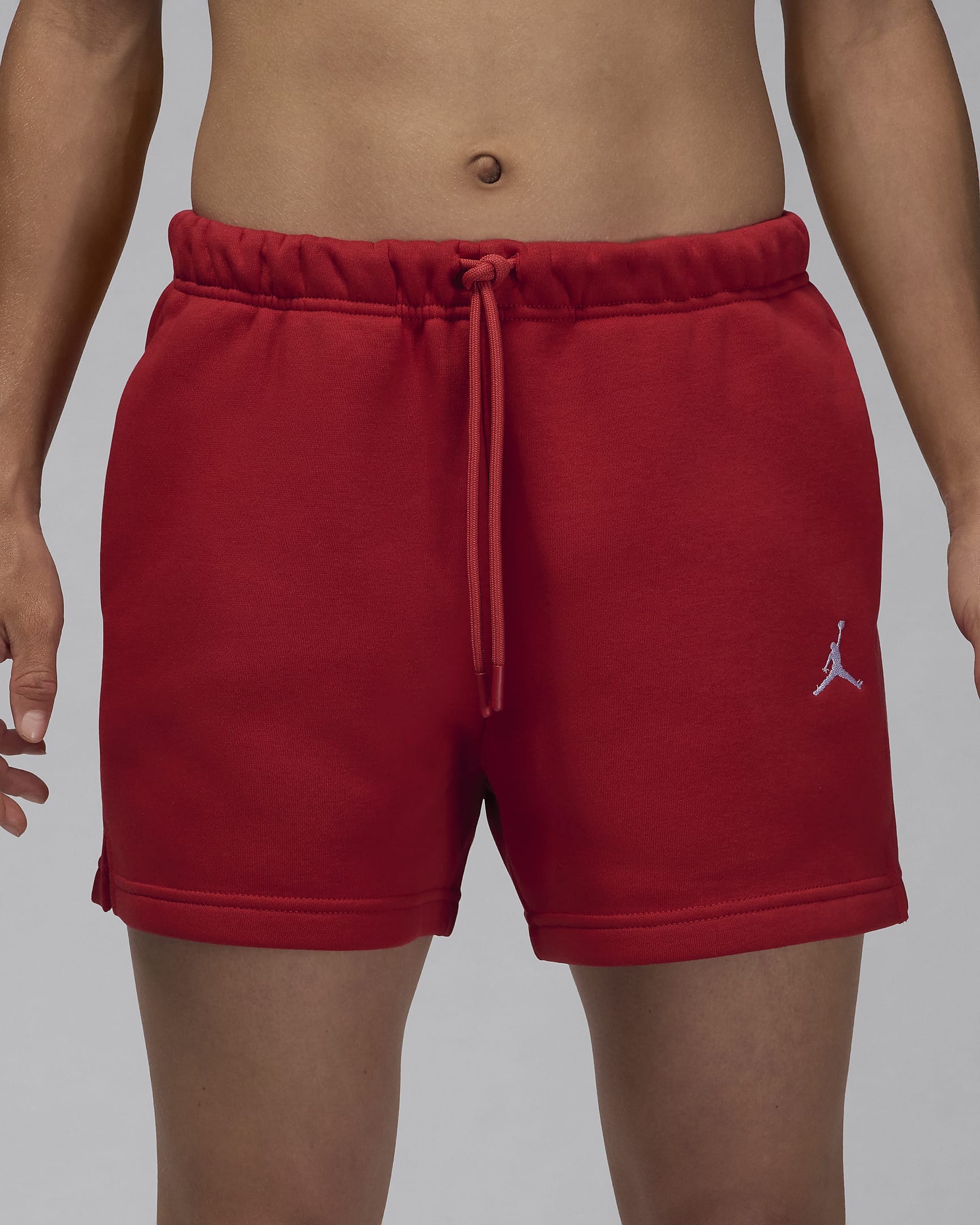 Shorts Jordan Brooklyn Fleece – Donna - Gym Red/Bianco