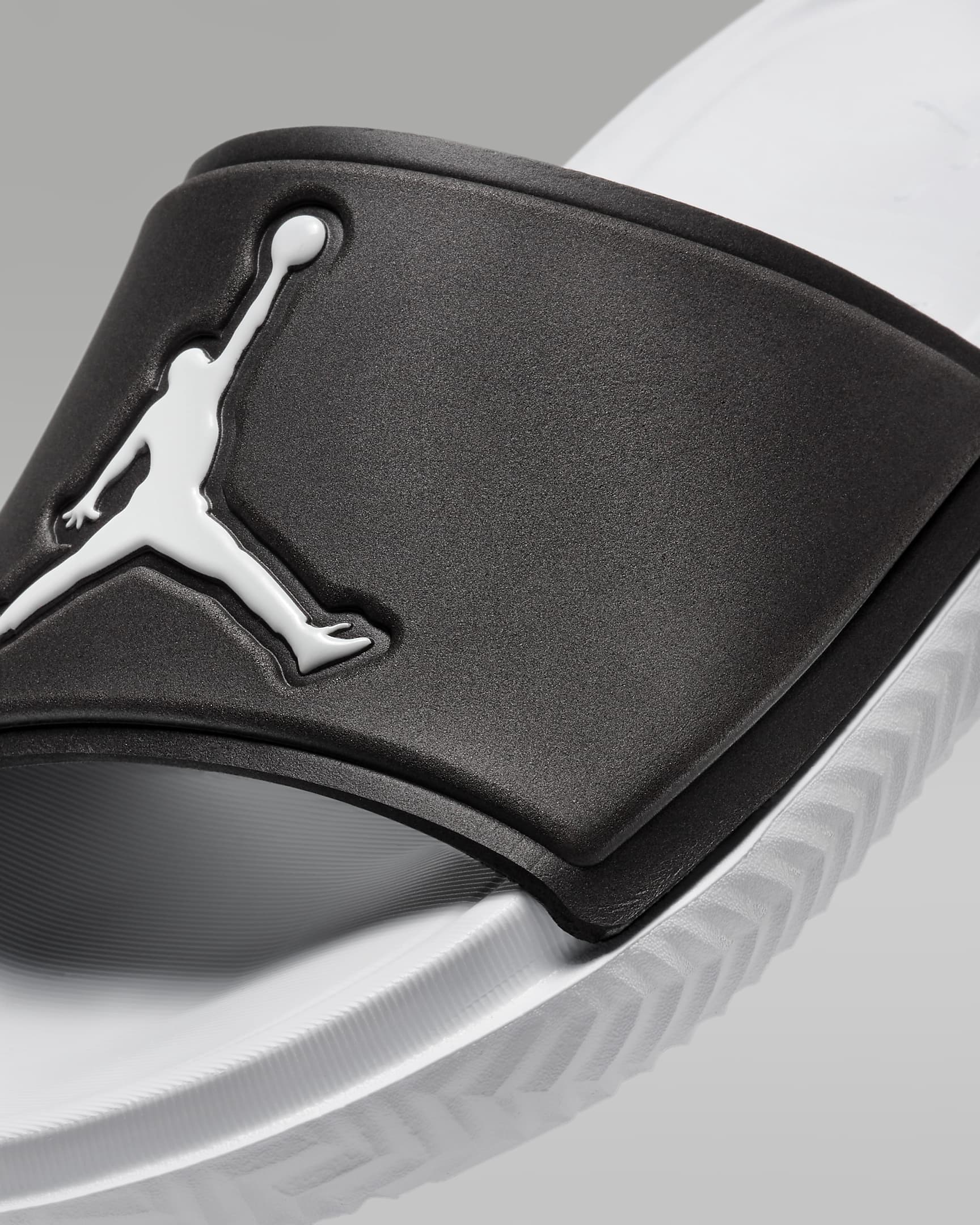 Badtofflor Jordan Jumpman för ungdom - Svart/Vit/Vit