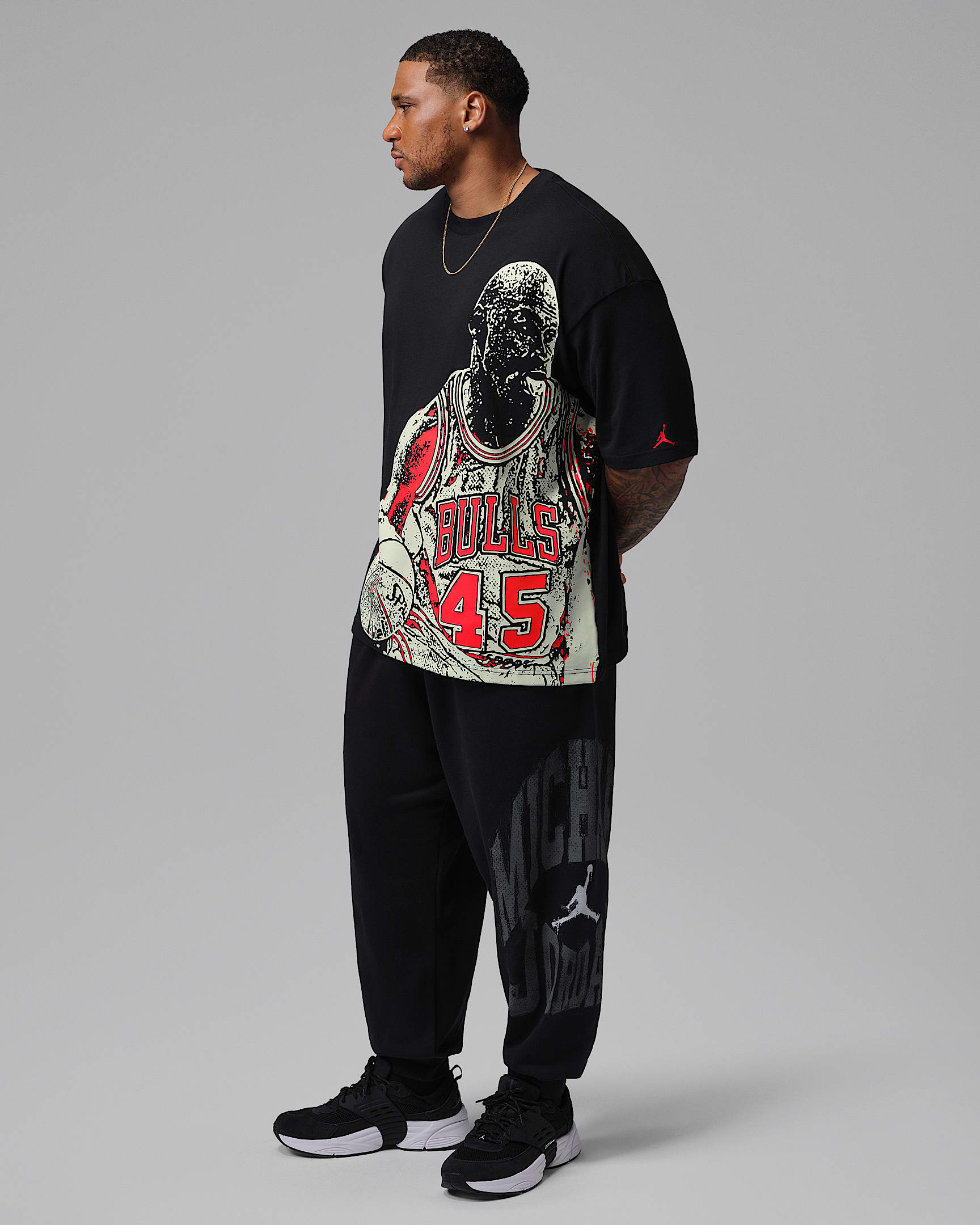 Jordan Sport Men's Dri-FIT Graphic T-Shirt - Black/Volt Tint