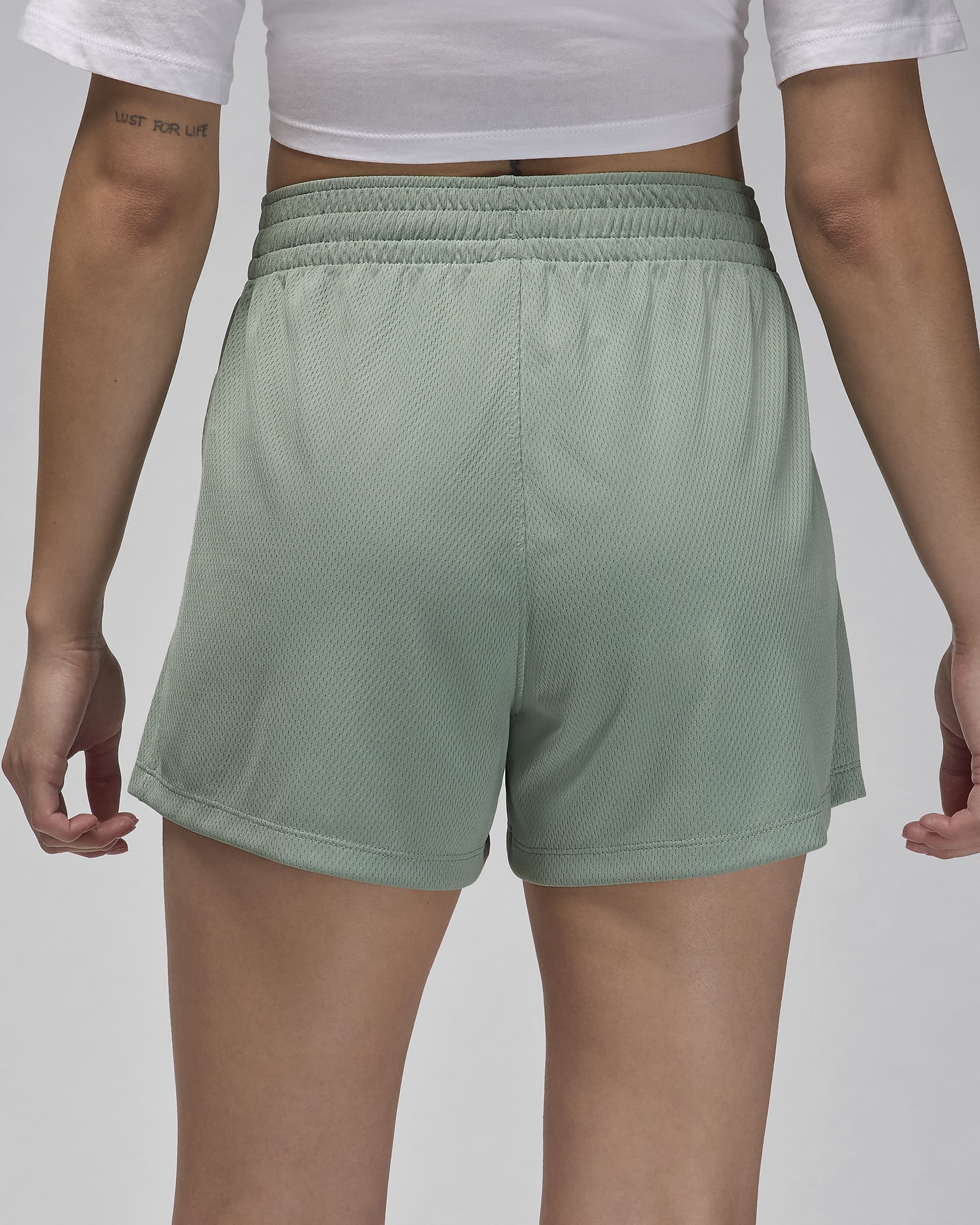 Short en mesh Jordan Sport pour femme - Jade Smoke/Blanc