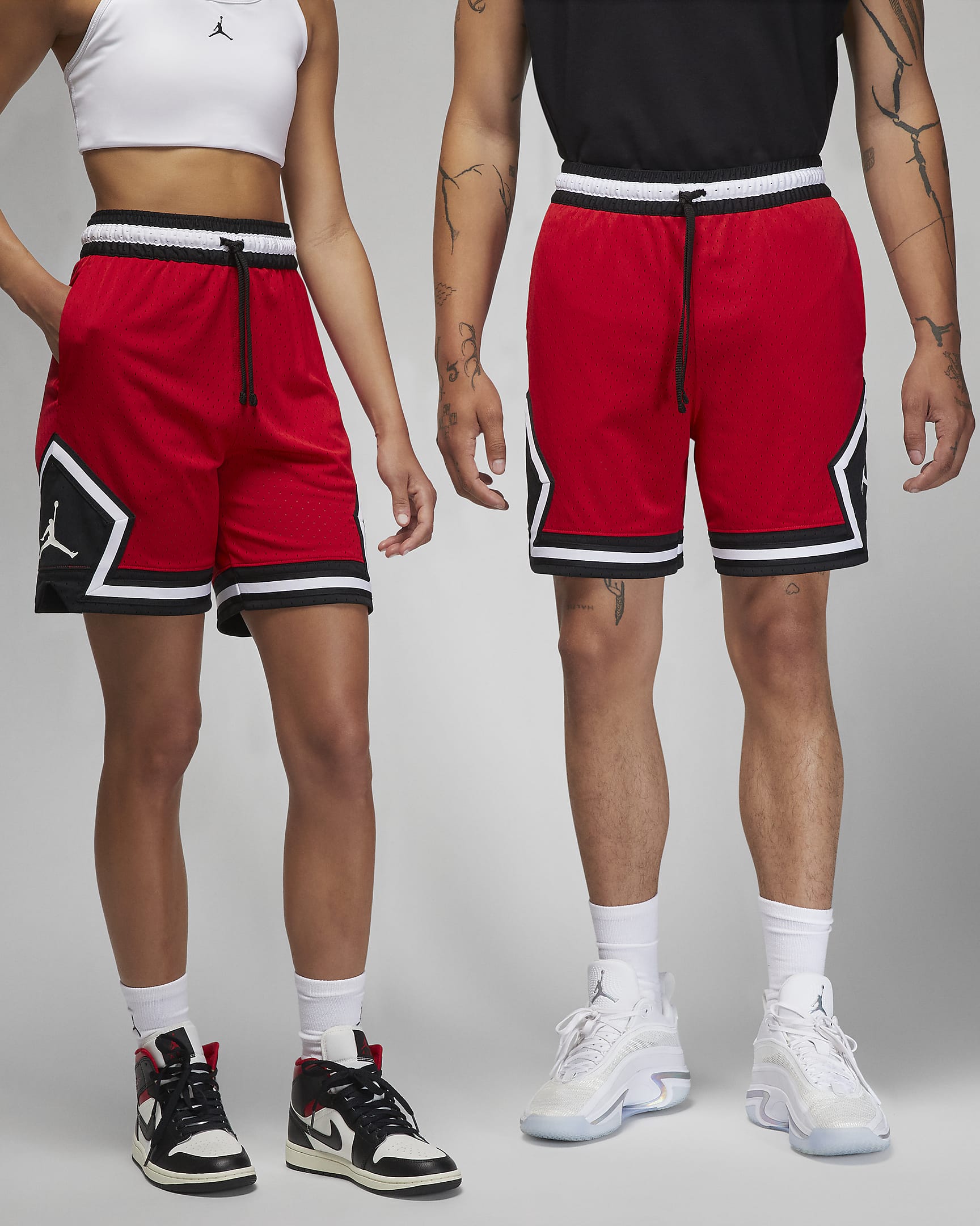 Jordan Dri-FIT Sport Diamond Shorts - Gym Red/Black/Gym Red/Gym Red