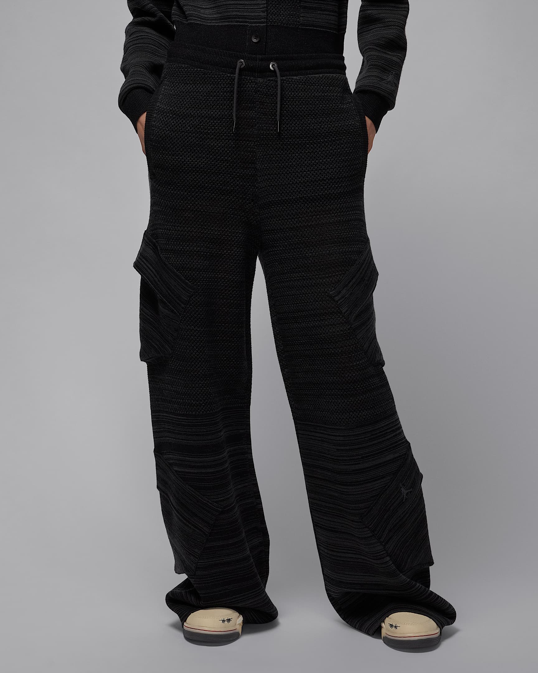 Pants de tejido Knit para mujer Jordan x Téla - Gris humo oscuro/Negro