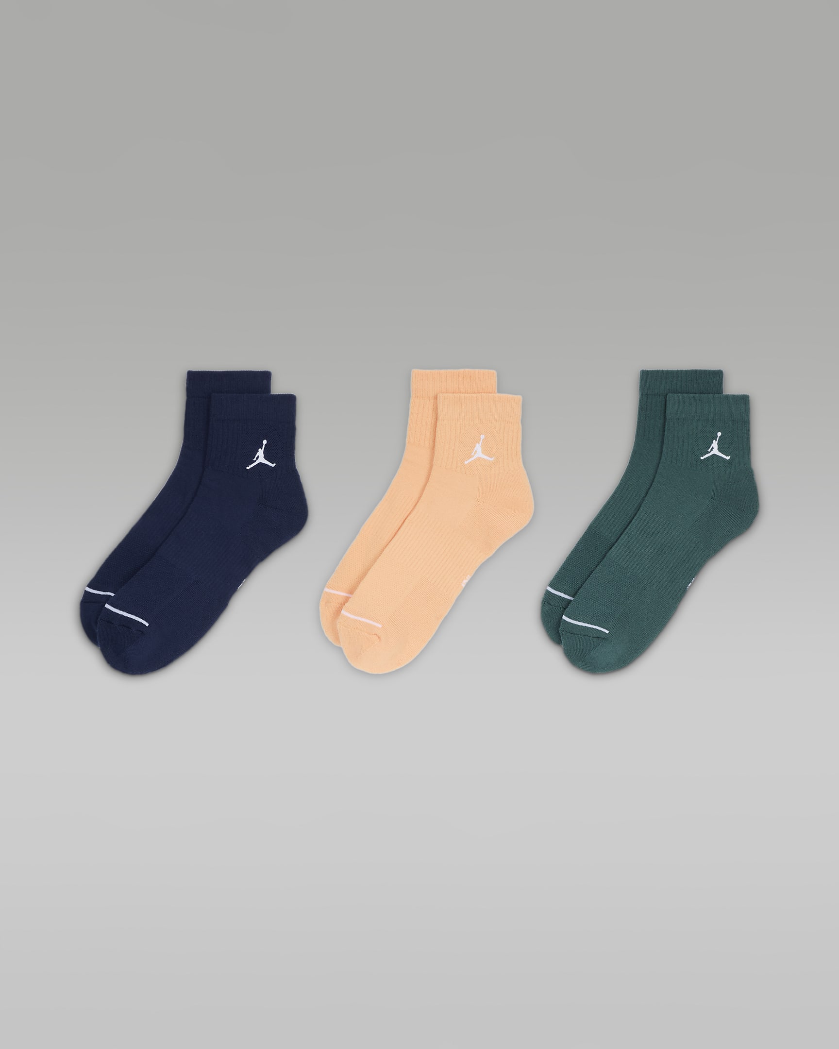 Jordan Everyday Ankle Socks (3 Pairs) - Multi-Colour