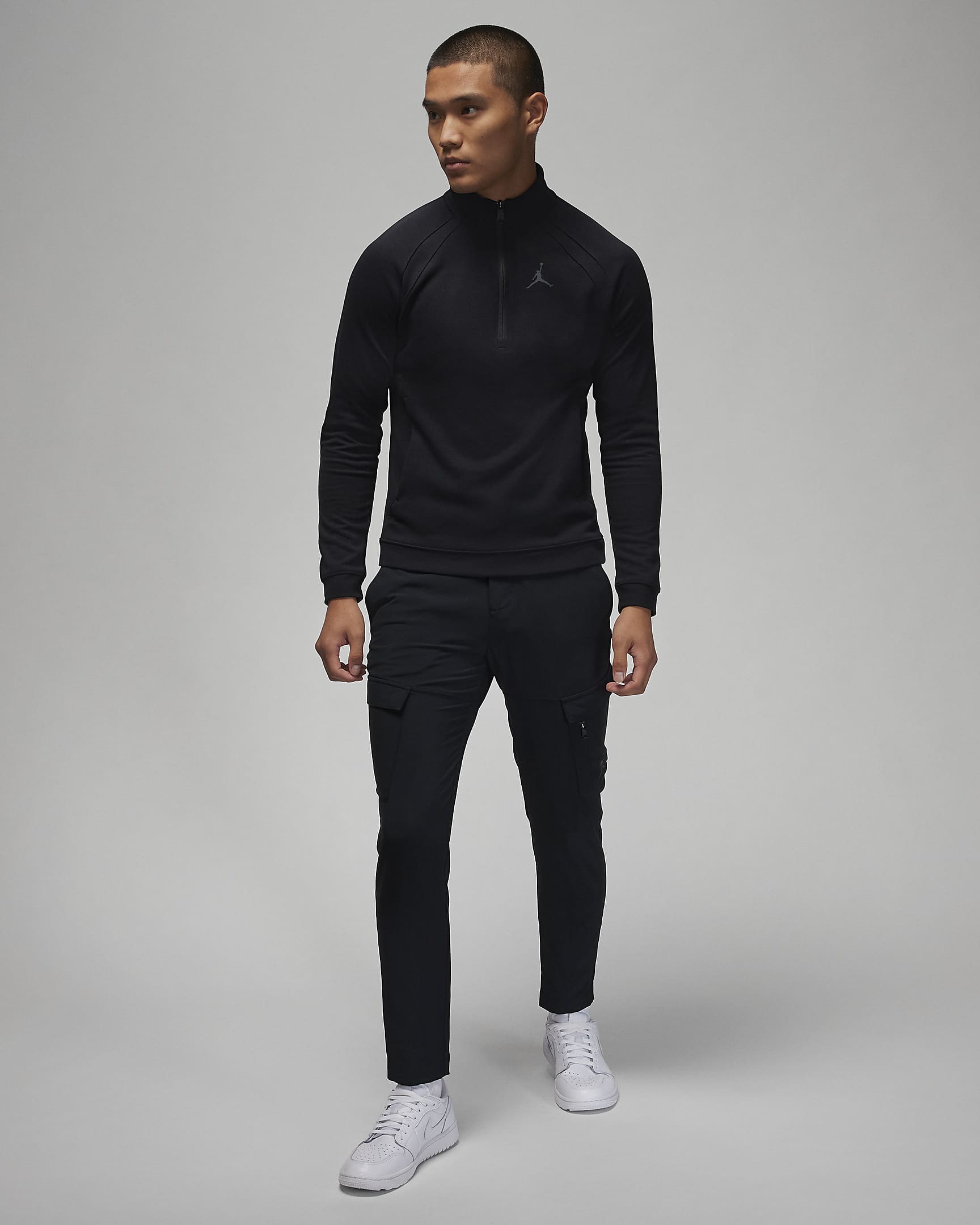 Jordan Sport Men's Golf Half-Zip Top - Black/Anthracite