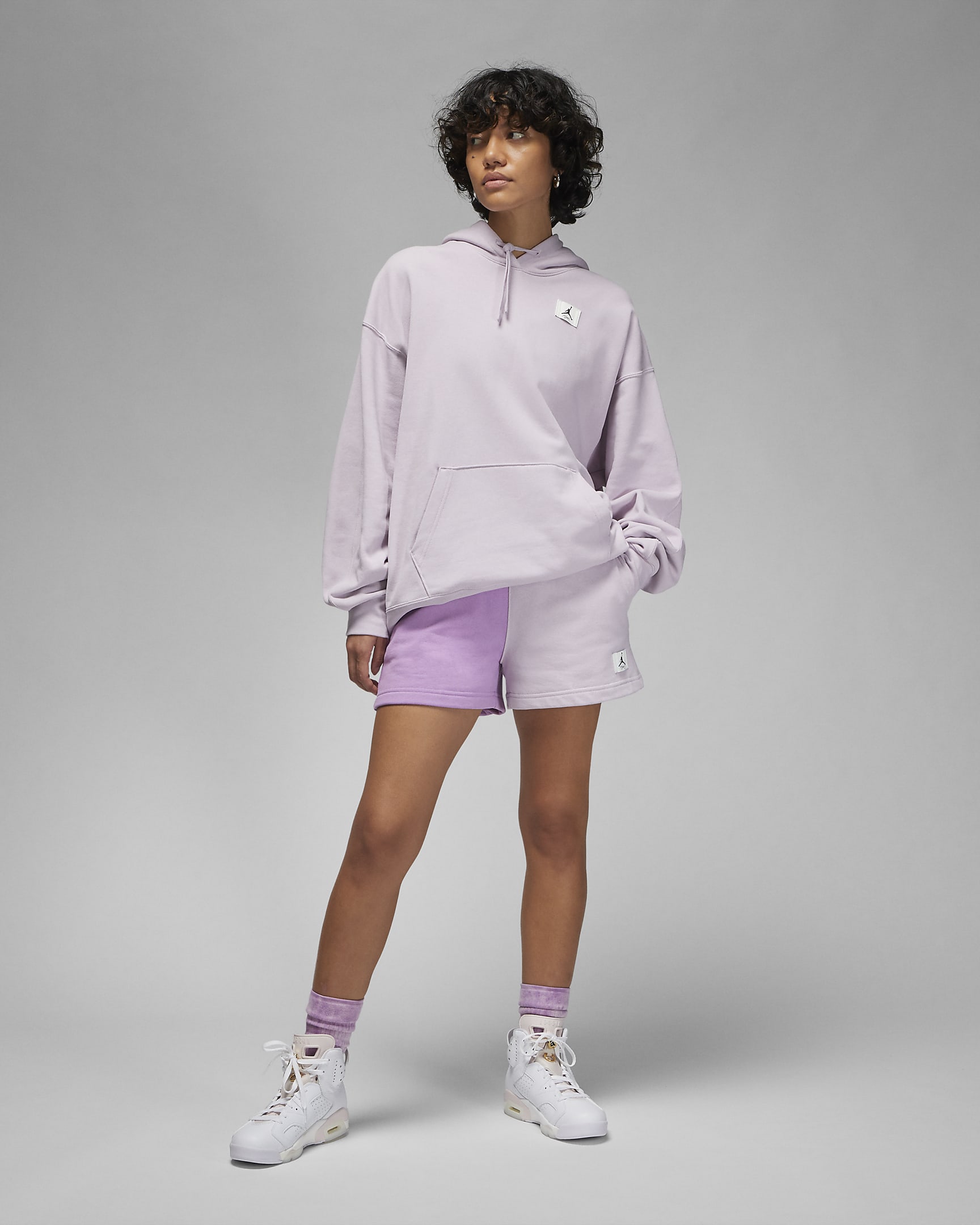 Jordan Flight Fleece Women's Colour-Block Shorts. Nike VN