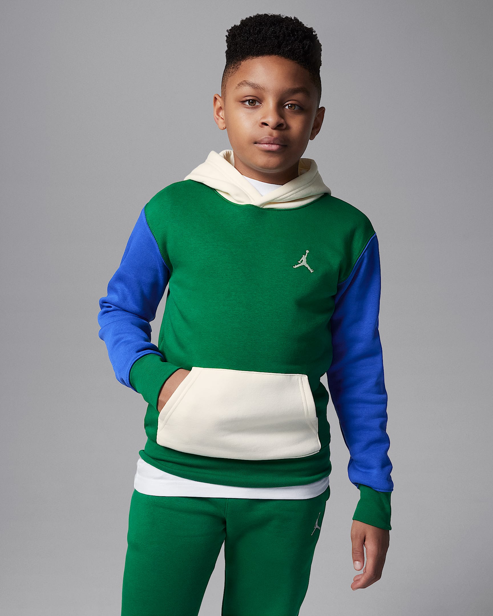Jordan Brooklyn Fleece-Hoodie (ältere Kinder) - Pine Green
