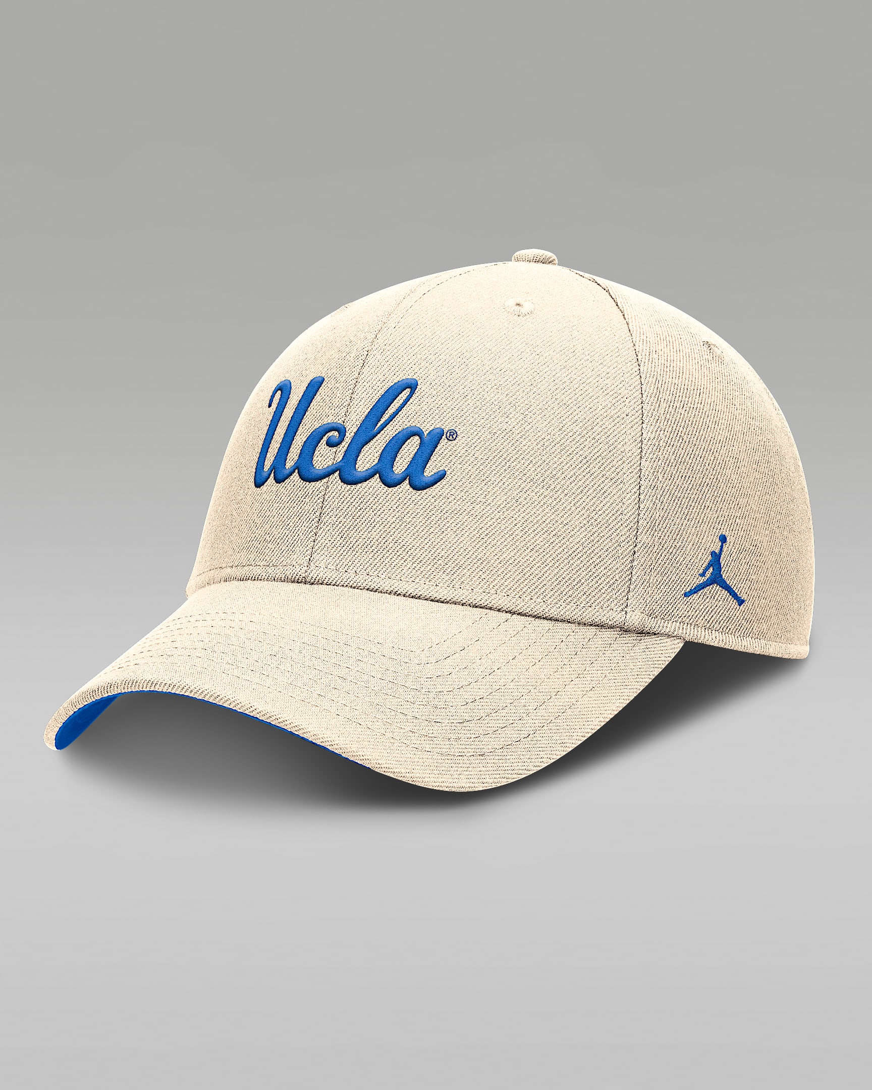 UCLA Primetime Rise Men's Jordan Brand Dri-FIT College Trucker Adjustable Hat - Natural