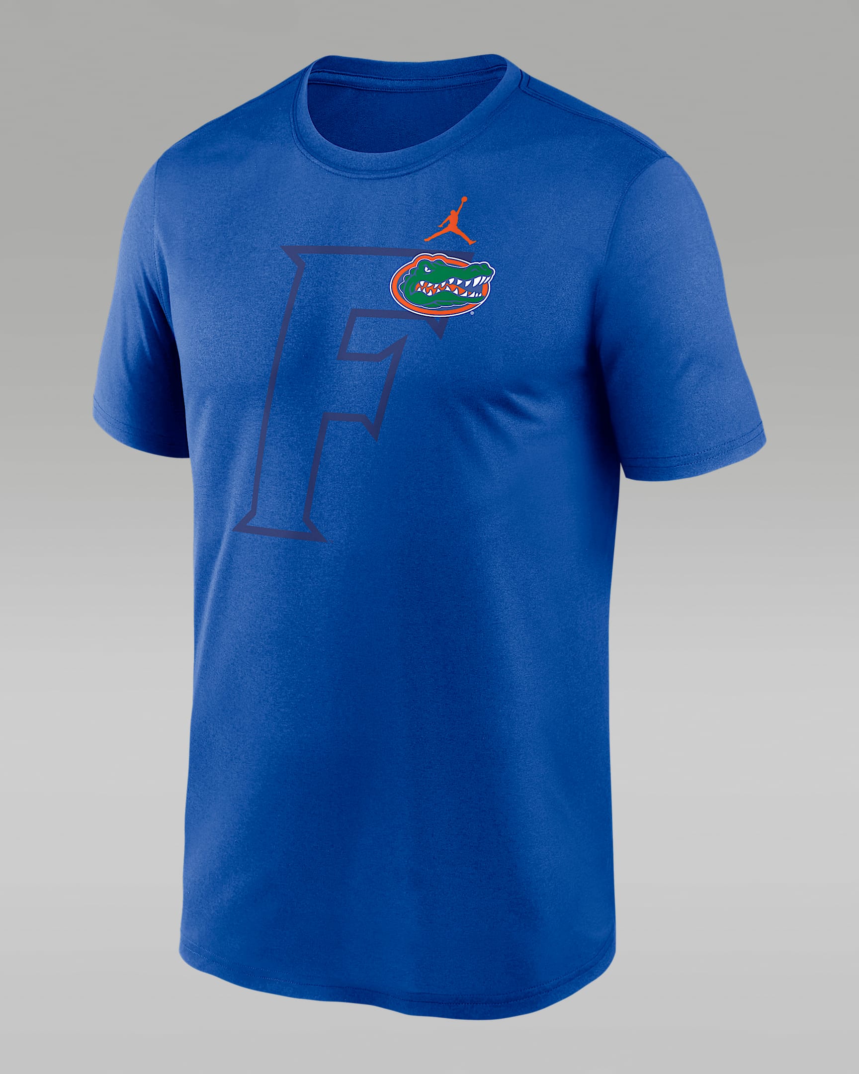 Playera universitaria Nike Dri-FIT para hombre Florida Campus Legend Shadow Logo - Royal