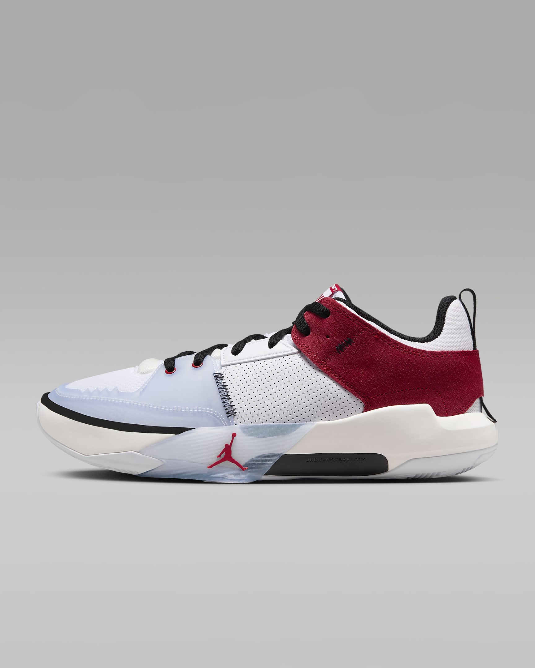 Jordan One Take 5 Basketball Shoes - White/Sail/Black/Gym Red