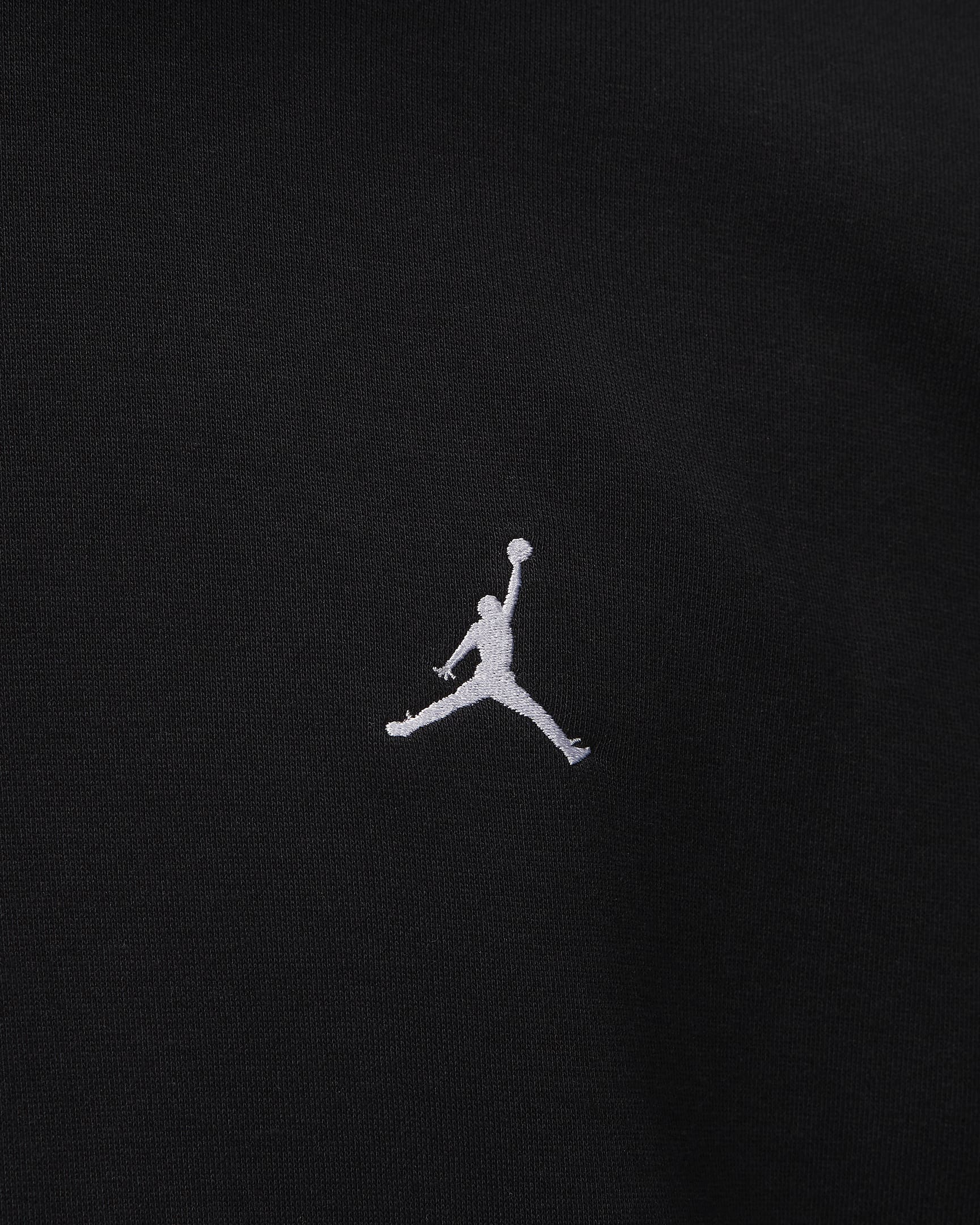 Sweatshirt Jordan Brooklyn Fleece med rund hals för män - Svart/Vit