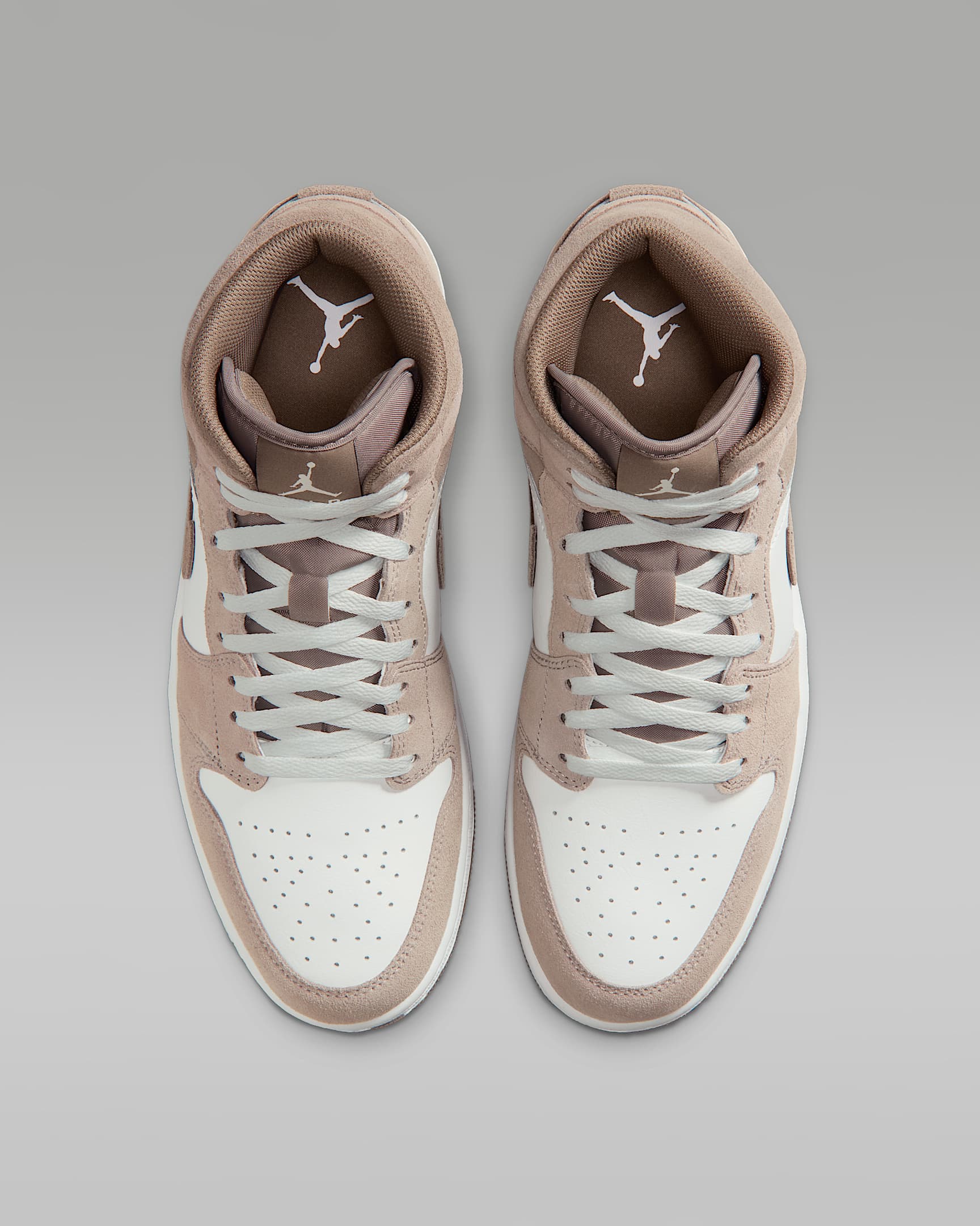 Air Jordan 1 Mid Men's Shoes - Enigma Stone/Summit White/Olive Grey