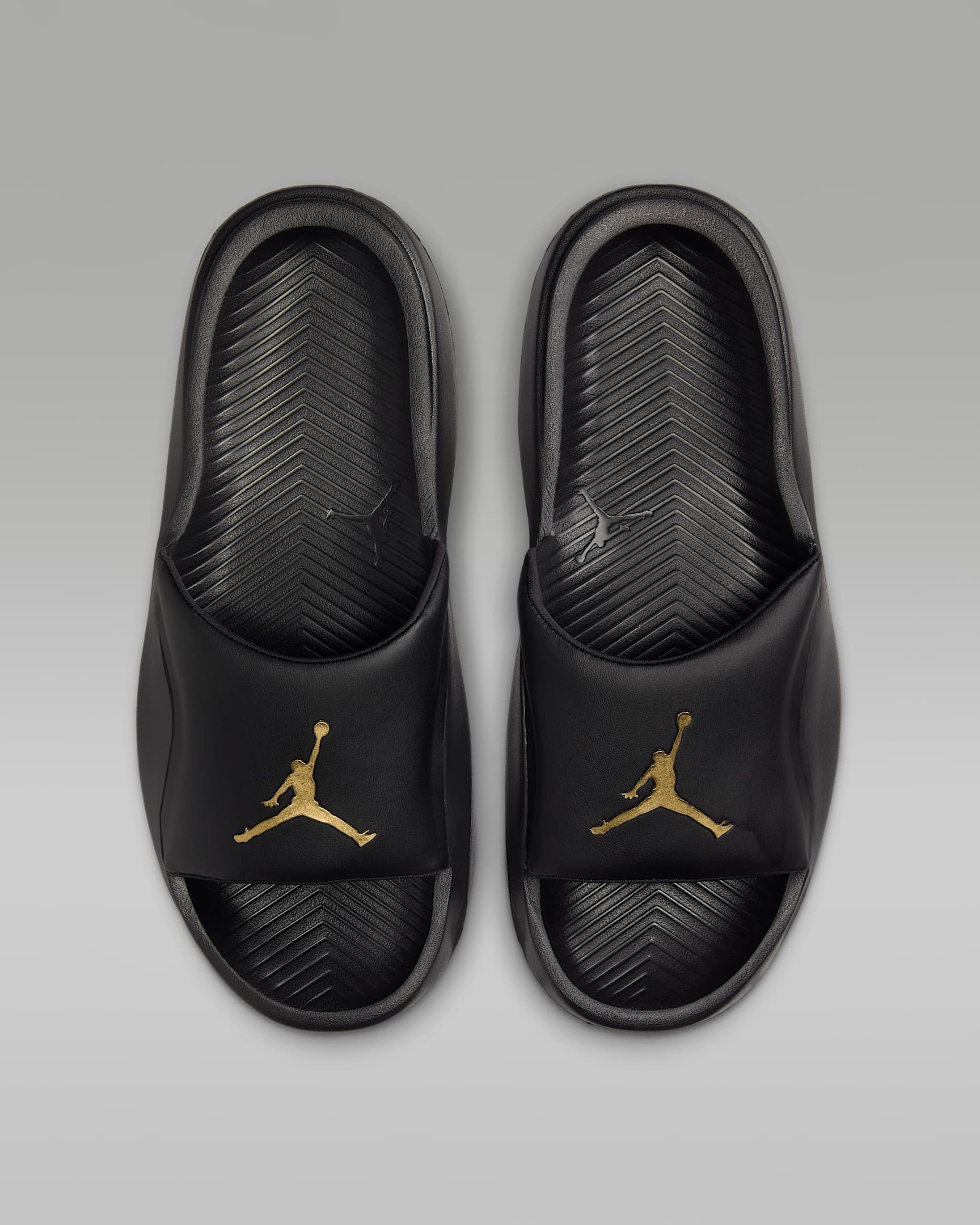 Jordan Franchise Slides - Black/Metallic Gold