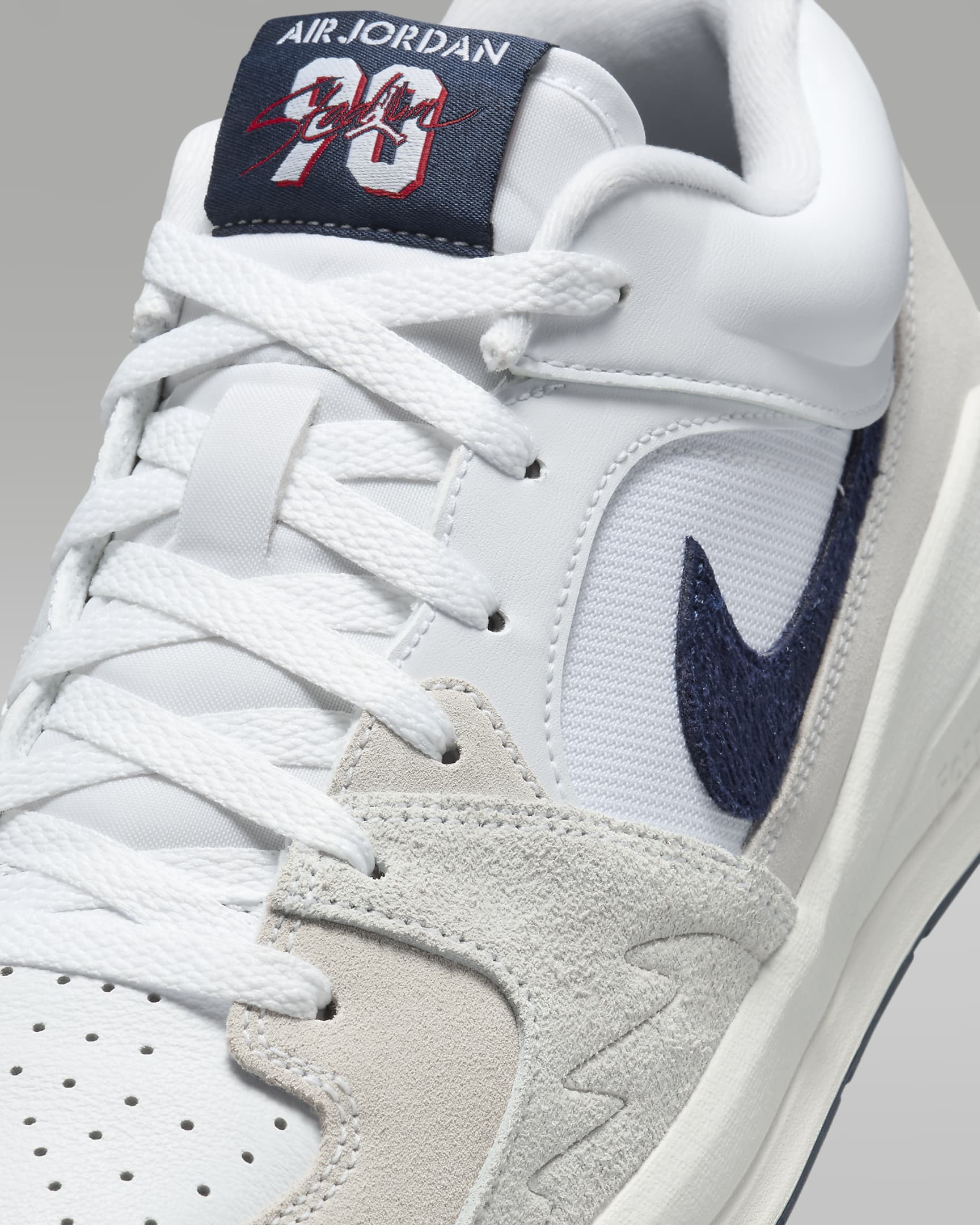 Jordan Stadium 90 男鞋 - 白色/Varsity Red/Sail/Midnight Navy