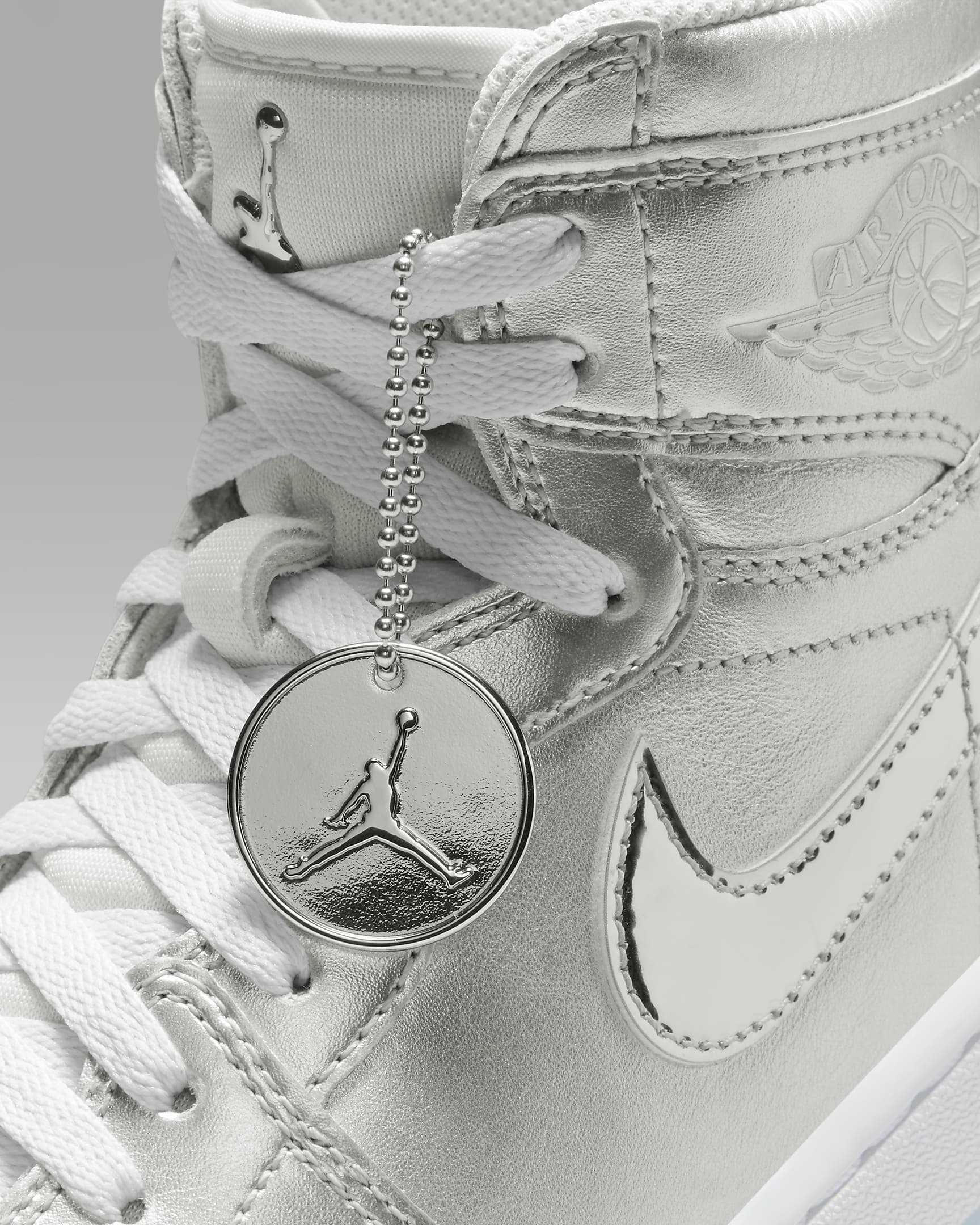 Tenis de golf para hombre Air Jordan 1 High G NRG - Plata metalizado/Polvo fotón/Blanco/Plata metalizado