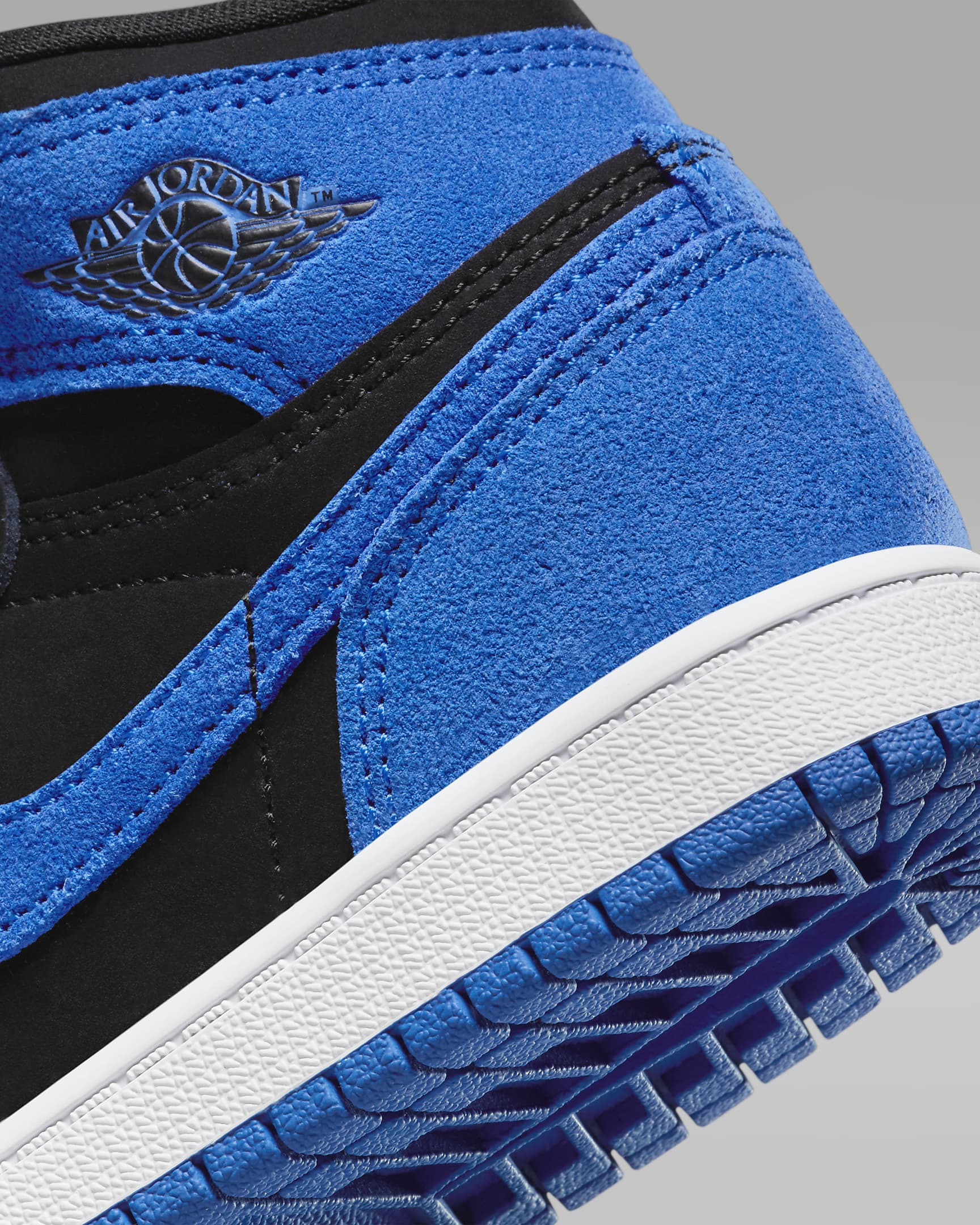 Jordan 1 Retro High OG Little Kids' Shoes - Black/White/Royal Blue/Royal Blue