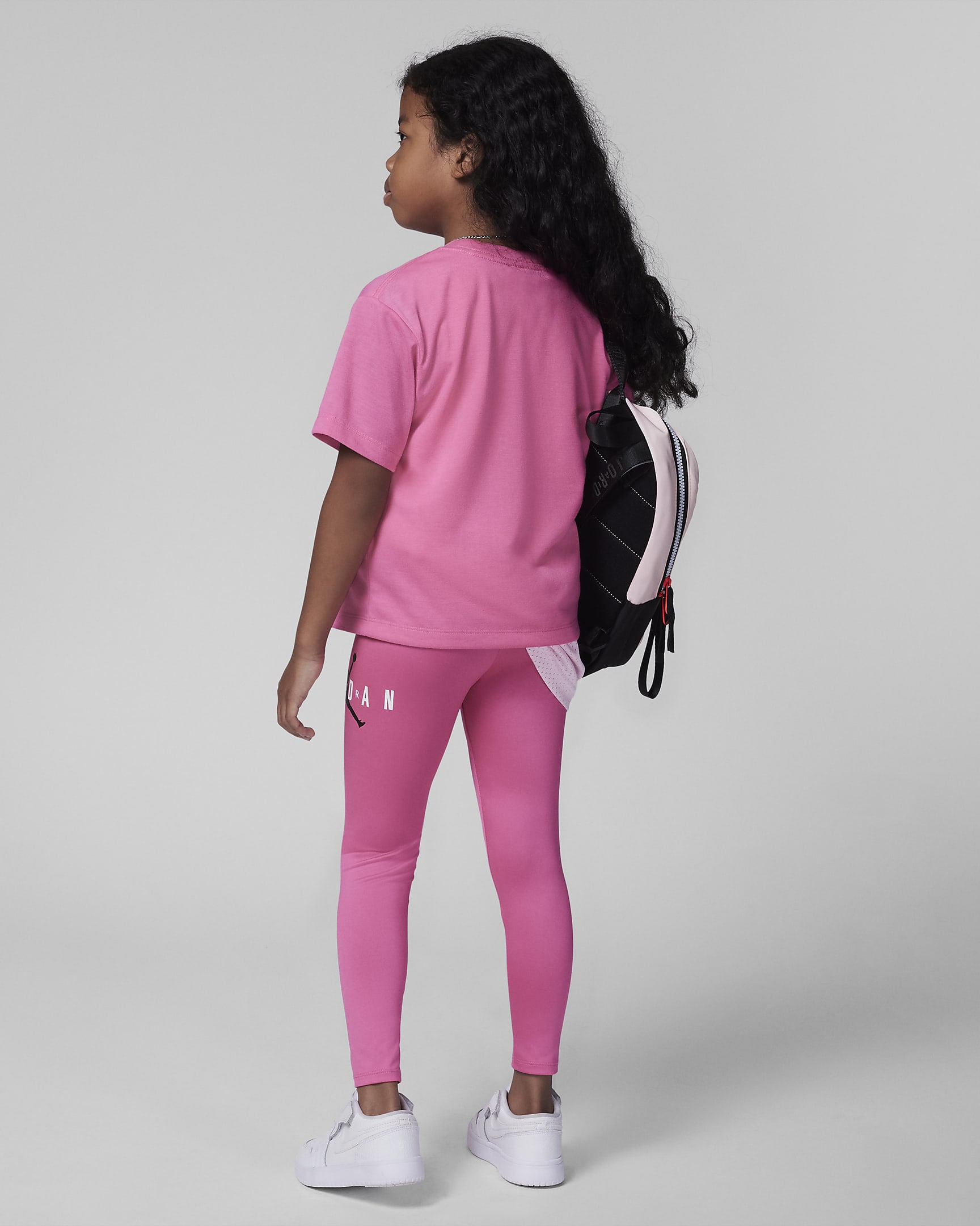 Jordan nachhaltiges Leggings-Set für jüngere Kinder - Pinksicle