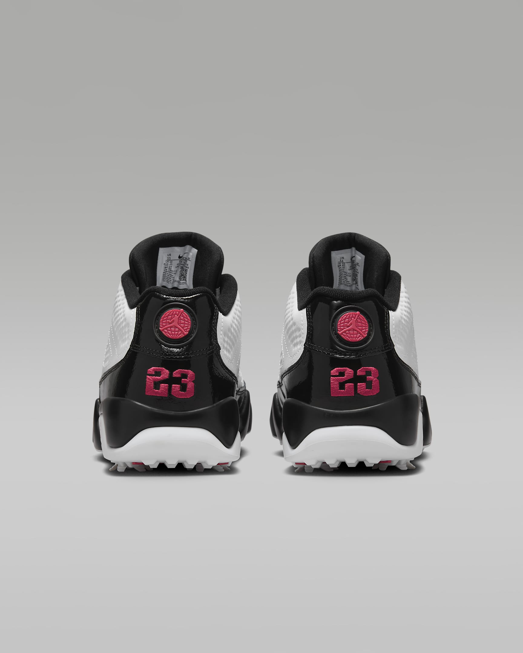 Air Jordan 9 G Golf Shoes - White/Black/True Red
