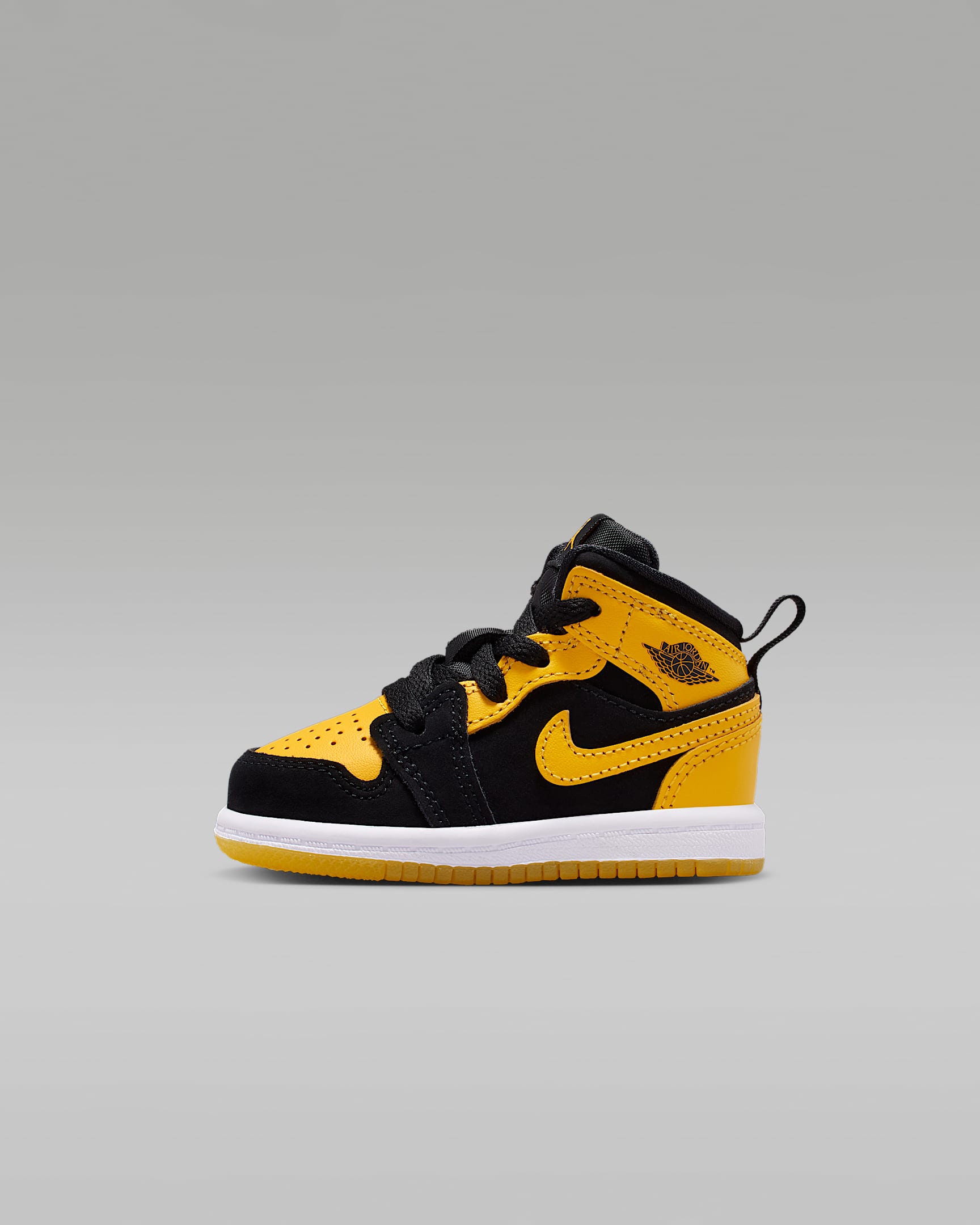 Jordan 1 Mid SE Baby/Toddler Shoes - Black/White/Varsity Maize