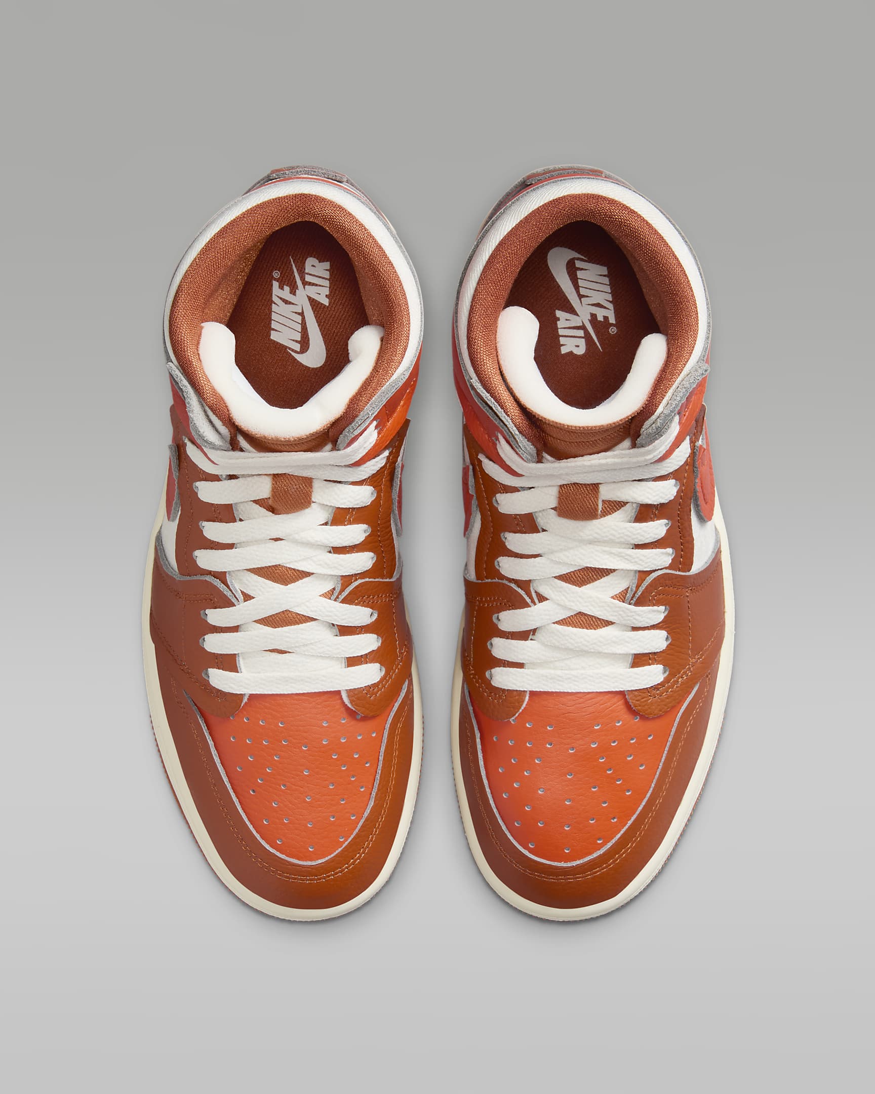 Air Jordan 1 High Method of Make damesschoen - Desert Orange/Brilliant Orange/Coconut Milk/Sail