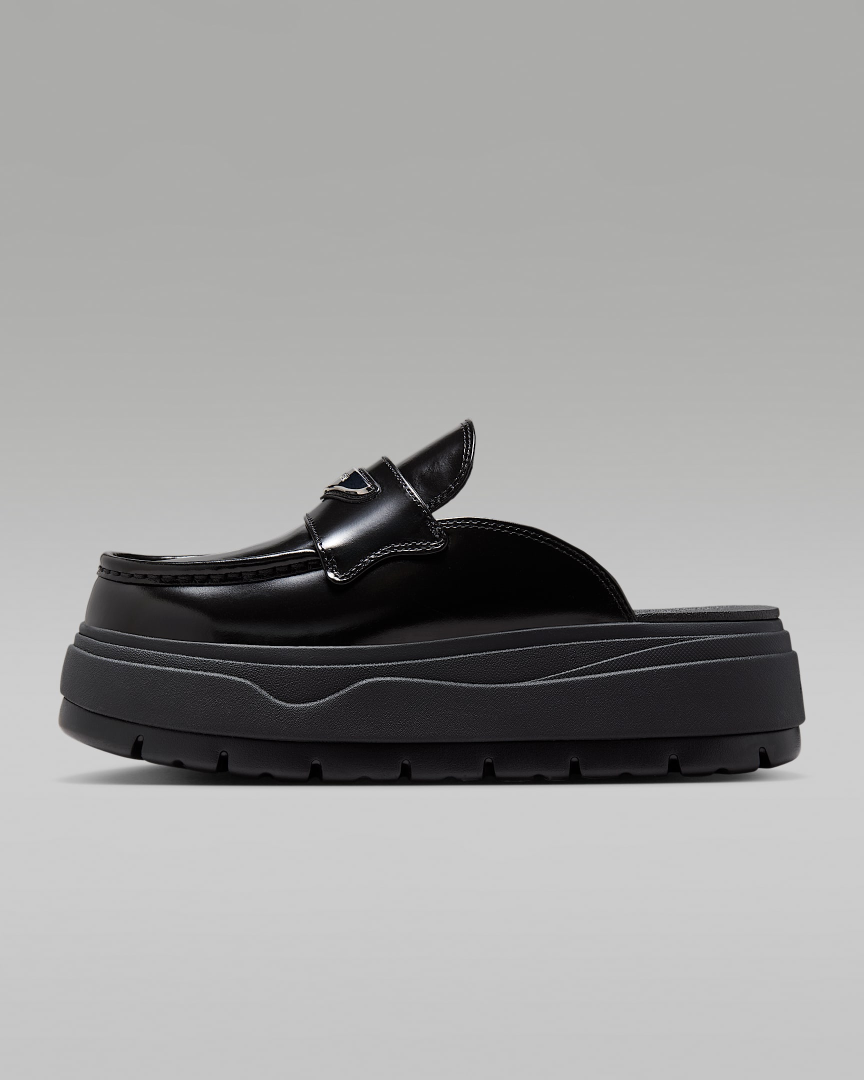 Calzado para mujer - Negro/Plata metalizado