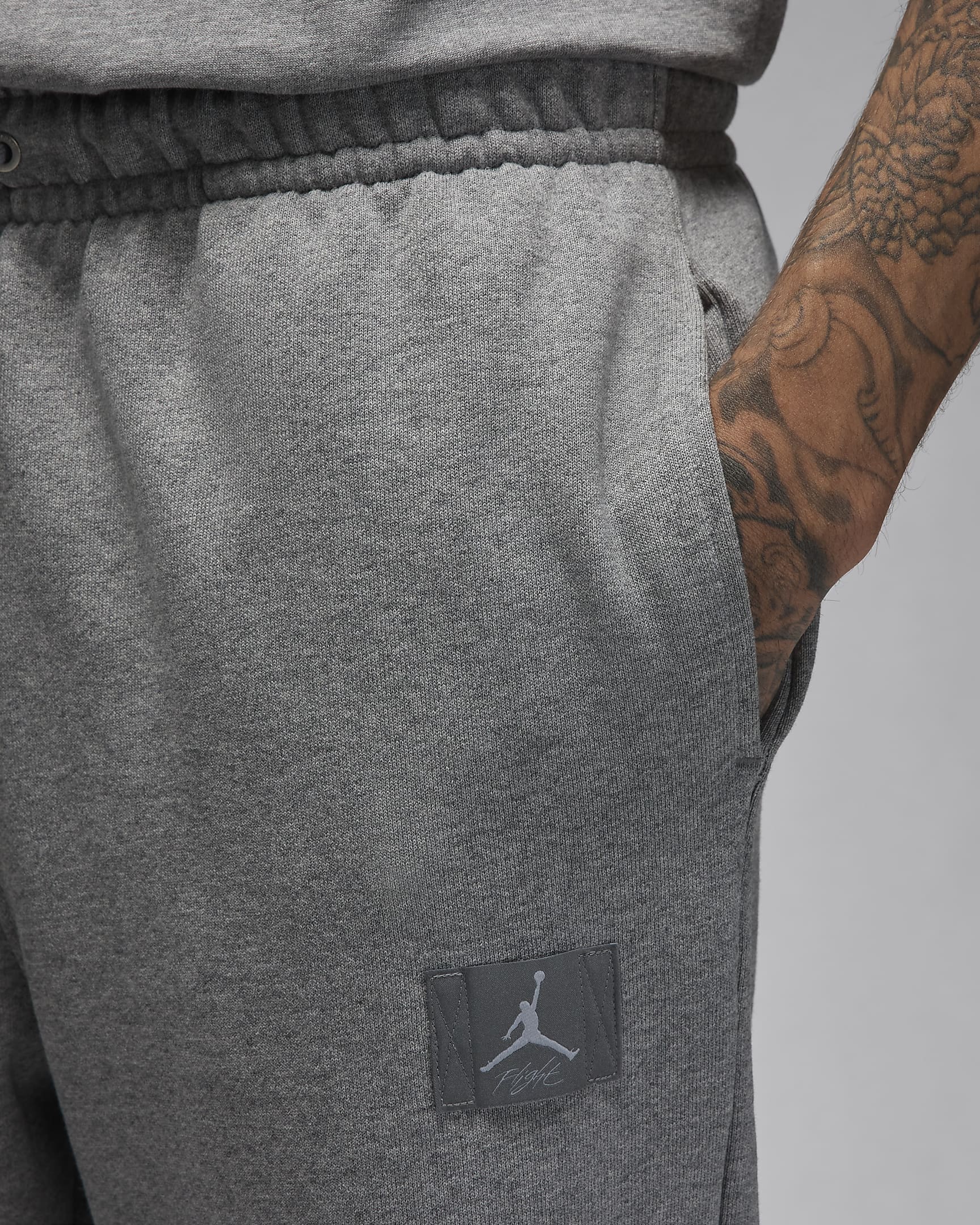 Jordan Flight Fleece Men's Trousers - Carbon Heather