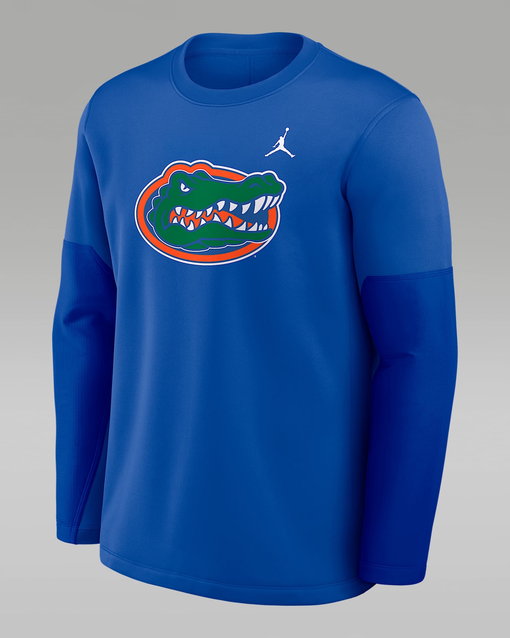 Playera de manga larga universitaria marca Jordan Therma-FIT para hombre Florida Sideline Coach - Royal