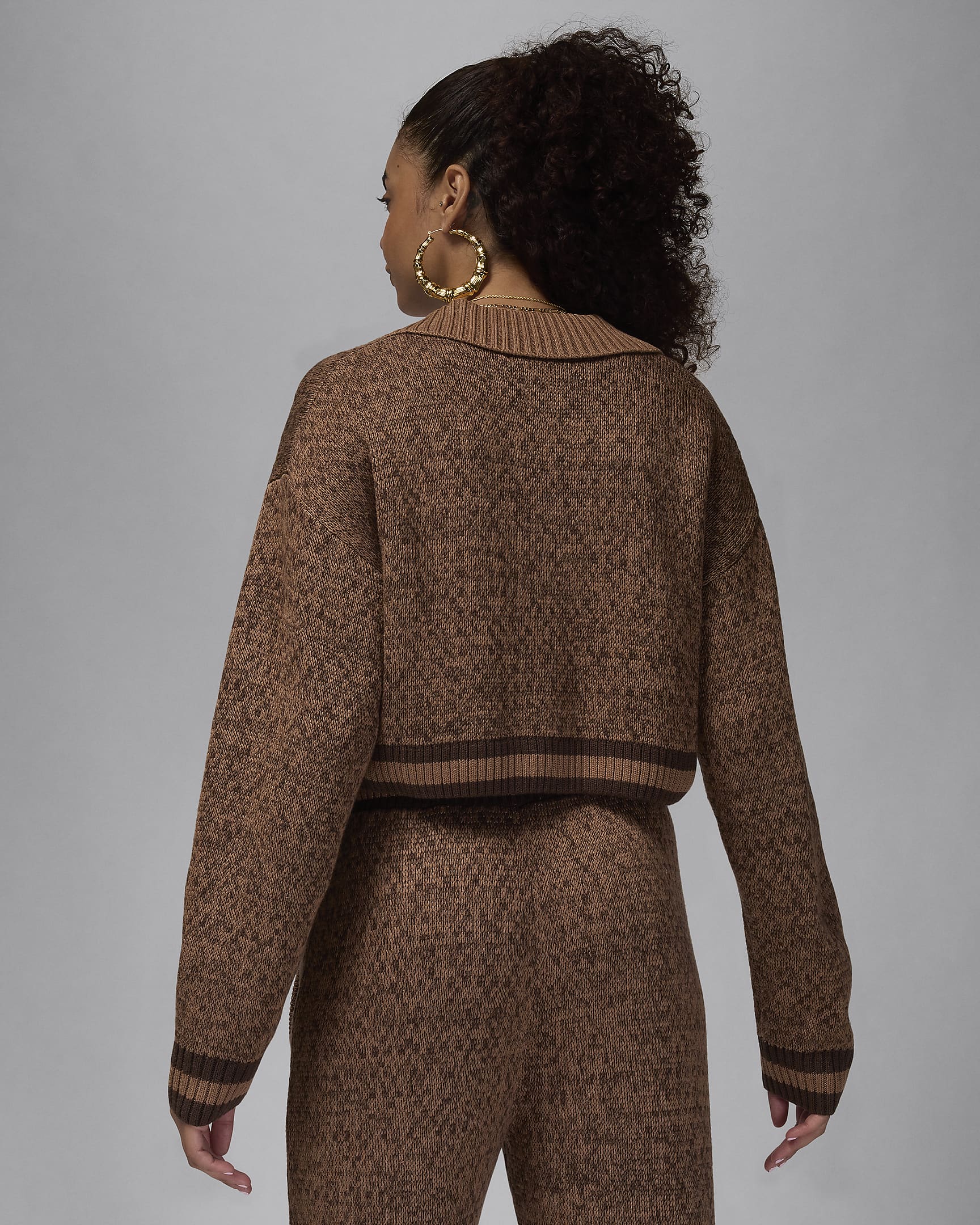 Cardigan en maille Air Jordan pour femme - Archaeo Brown