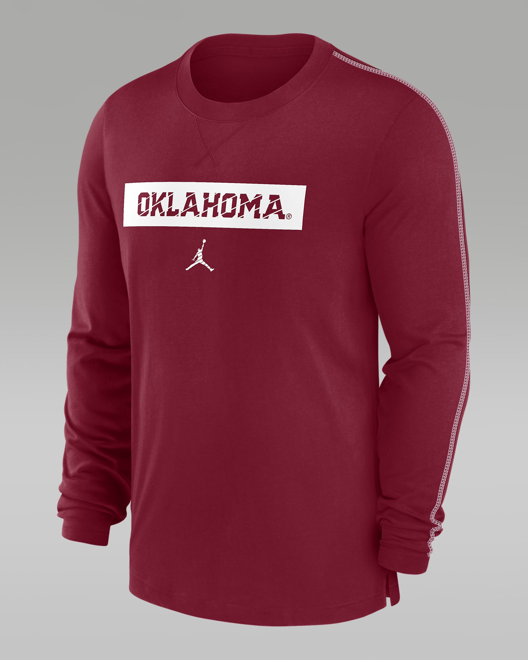 Oklahoma Sooners Sideline Player Men's Nike Dri-FIT College T-Shirt - Crimson