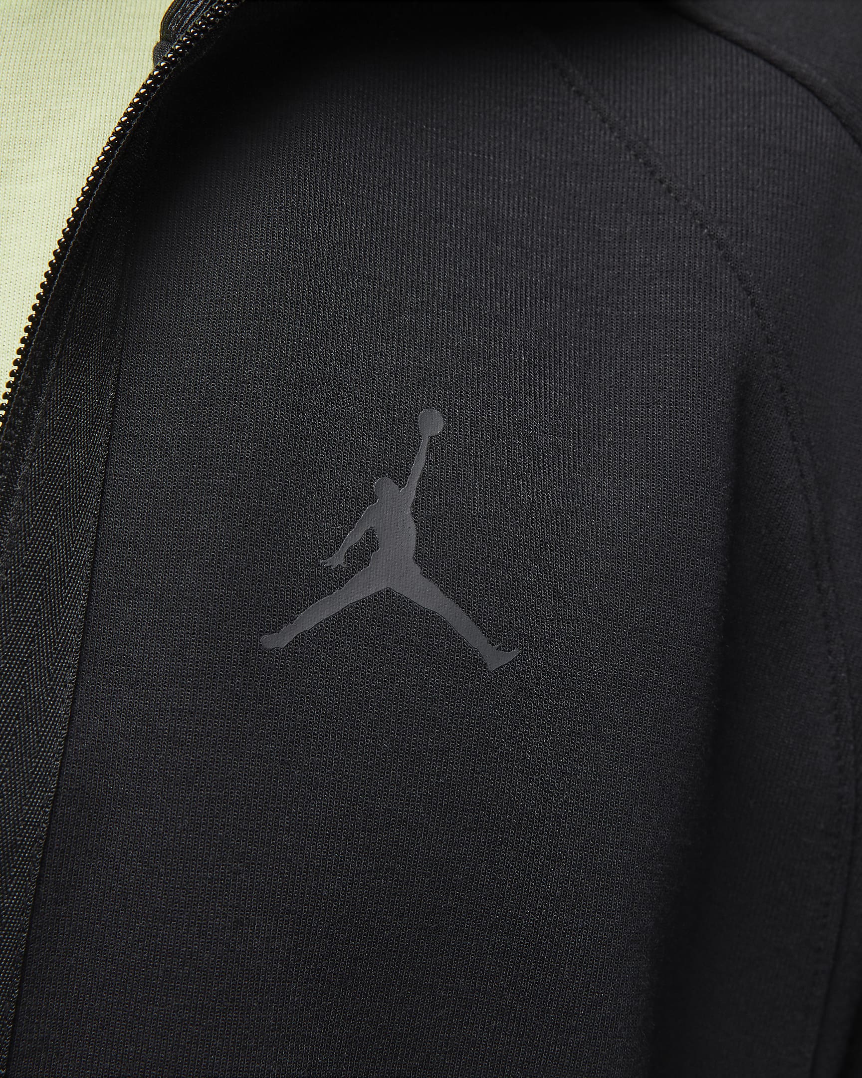 Jordan Dri-FIT Sport Tam Boy Fermuarlı Air Fleece Kapüşonlu Erkek Üstü - Siyah/Siyah