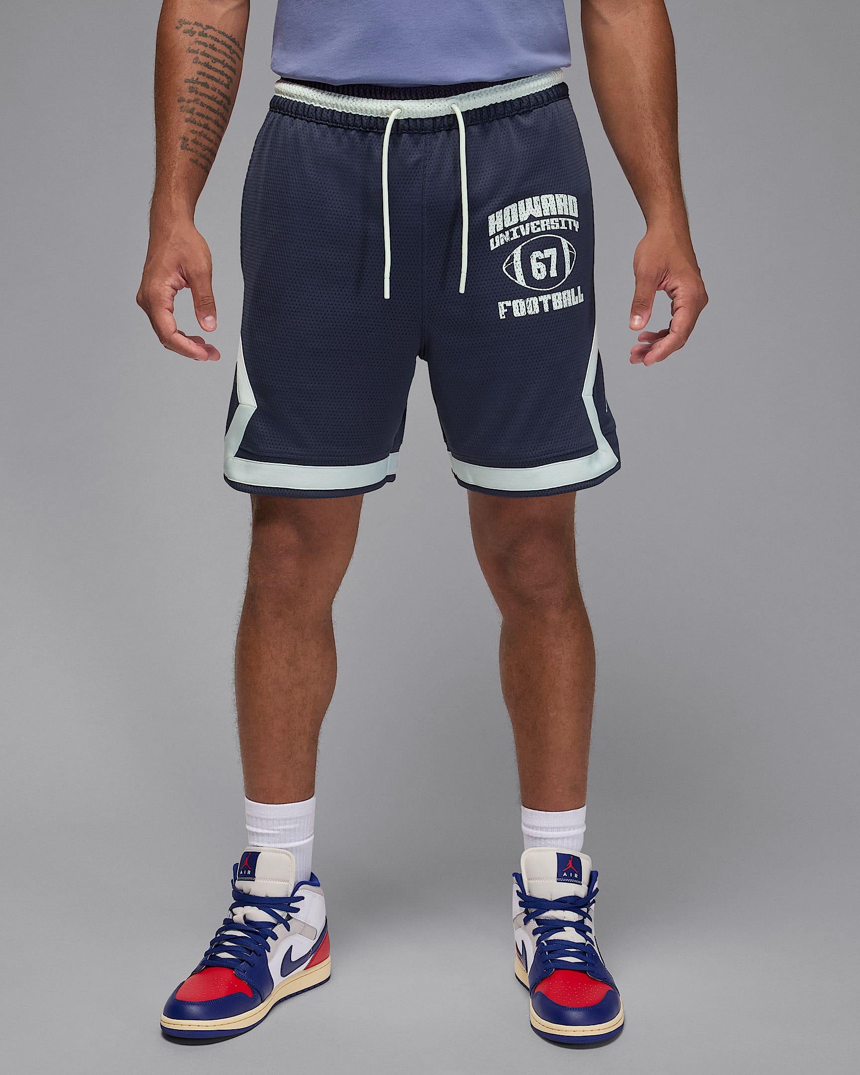 Jordan Sport x Howard University Men's Dri-FIT Diamond Shorts - Gridiron/Sail