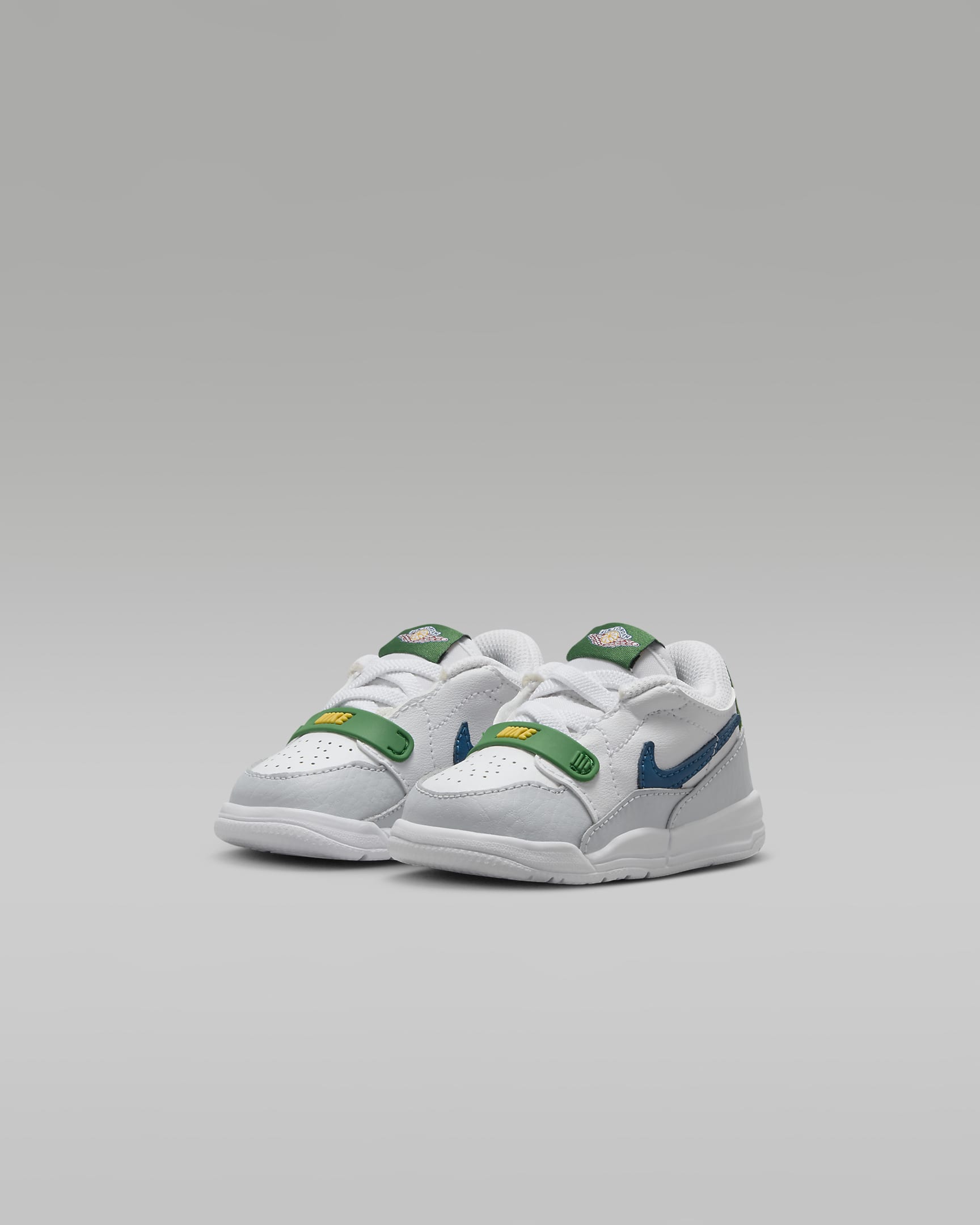 Jordan Legacy 312 Low Baby and Toddler Shoe - White/Wolf Grey/Pine Green/Industrial Blue