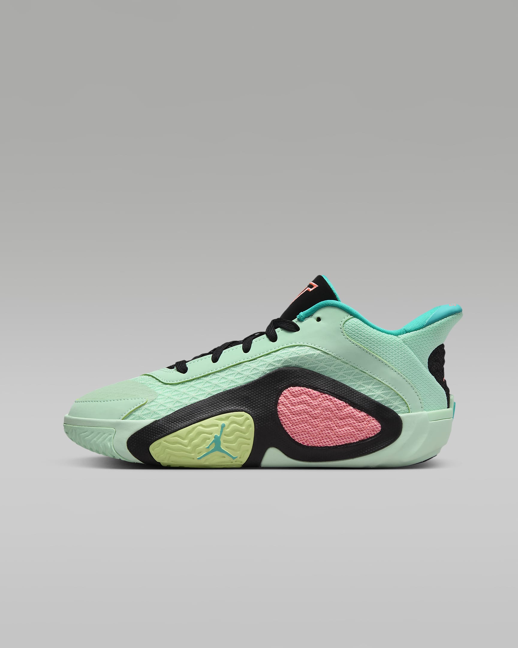 Tatum 2 Basketballschuh für ältere Kinder - Mint Foam/Schwarz/Hyper Jade/Lava Glow