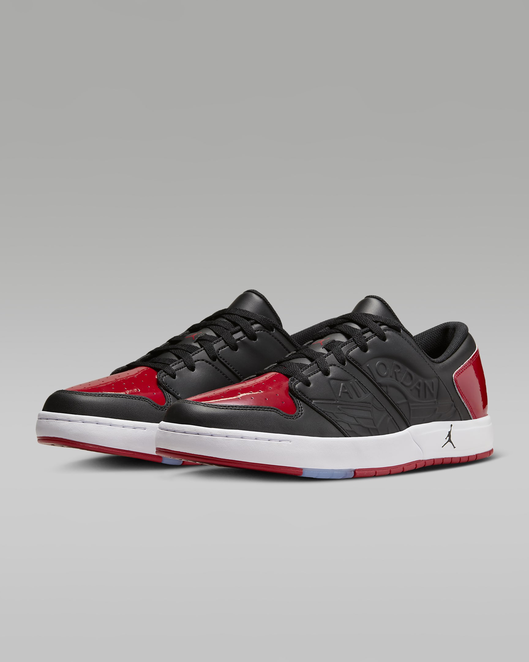 Jordan Nu Retro 1 Low Men's Shoes - Black/White/Varsity Red