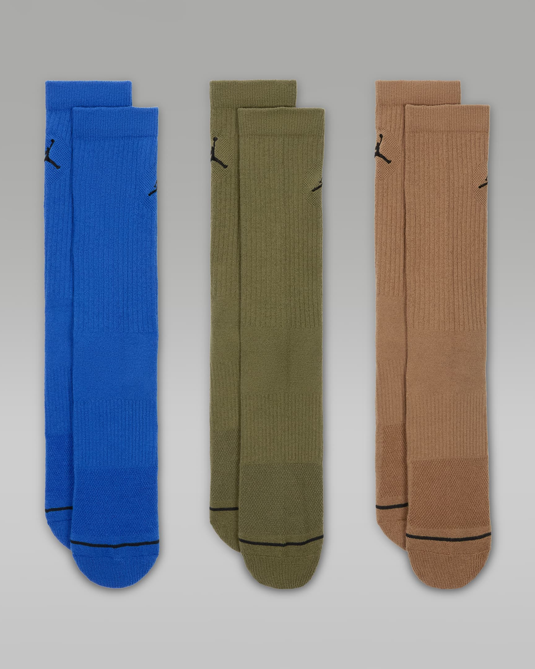 Jordan Everyday Crew Socks (3 pairs) - Multi-Colour