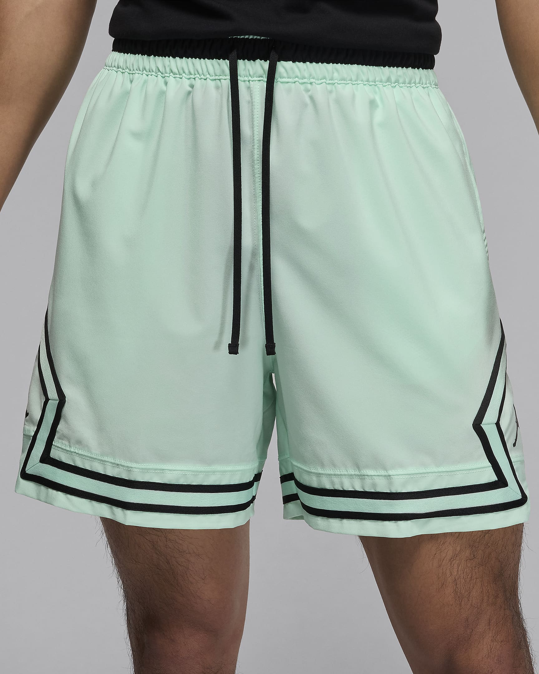 Jordan Sport Men's Dri-FIT Woven Diamond Shorts - Mint Foam/Black/Black