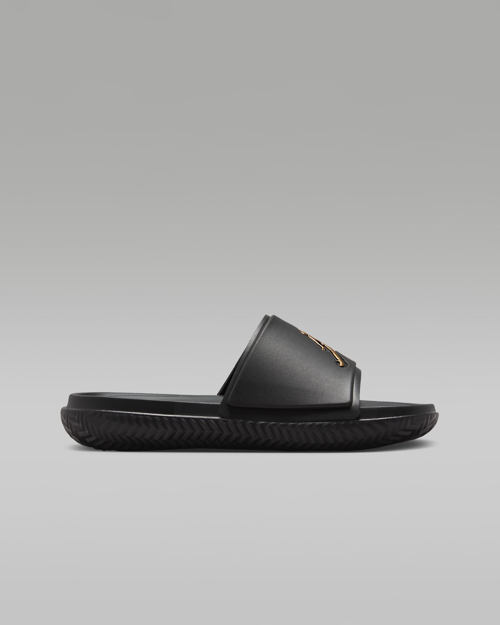 Jordan Jumpman Slides für ältere Kinder - Schwarz/Metallic Gold