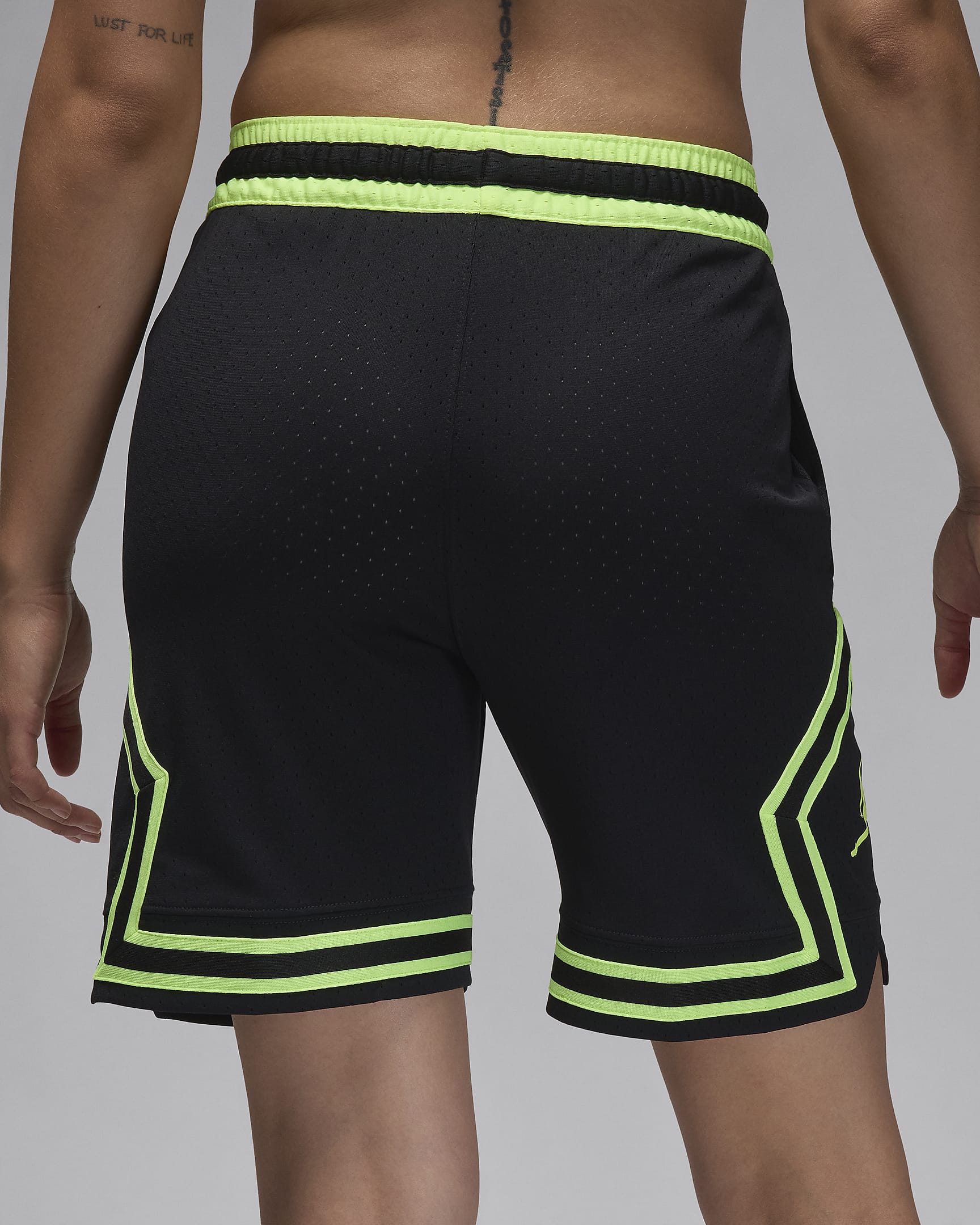 Jordan Sport Dri-FIT Diamond Shorts für Herren - Schwarz/Volt Glow/Volt Glow