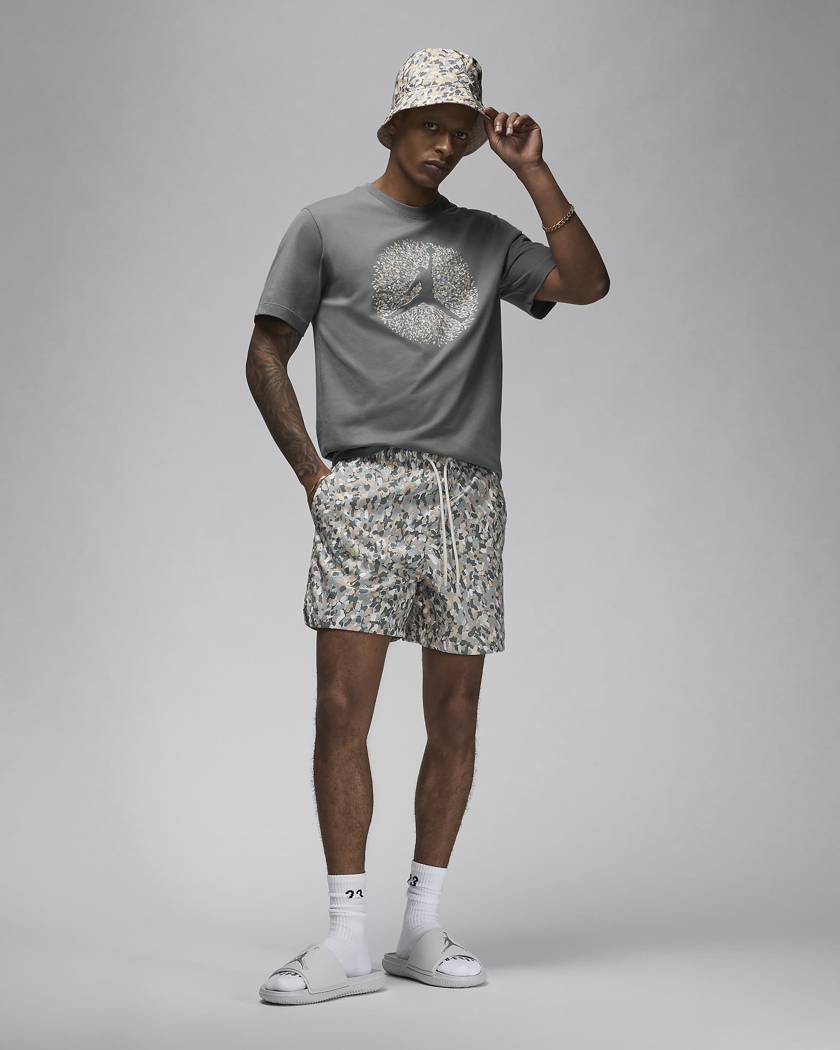 Playera para hombre Jordan Flight Essentials - Gris humo