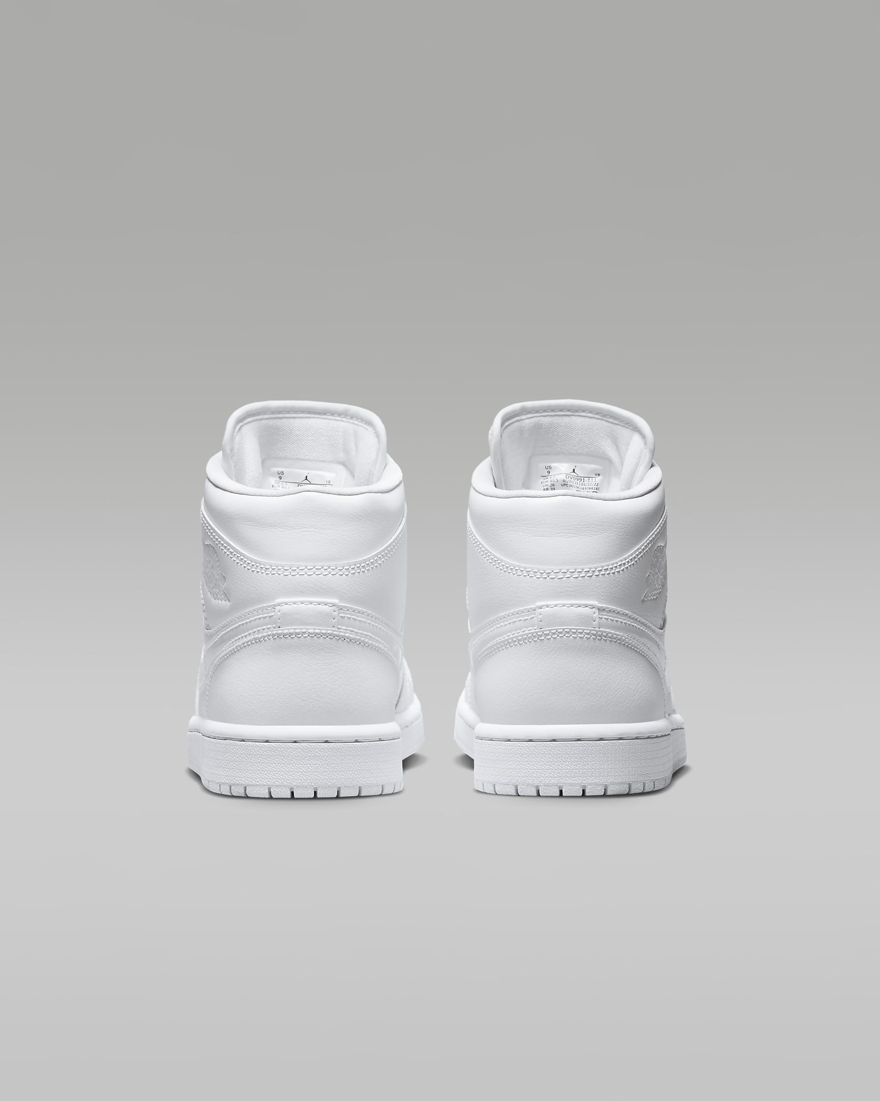 Air Jordan 1 Mid Women's Shoes - White/White/White