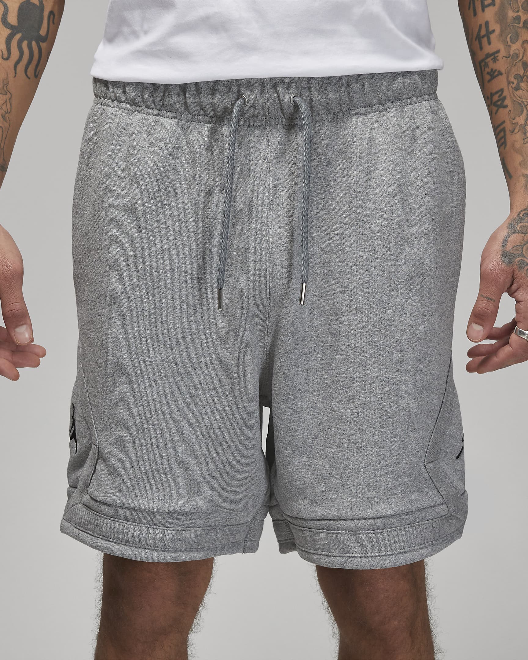 Jordan Flight Fleece shorts til herre - Carbon Heather/Svart