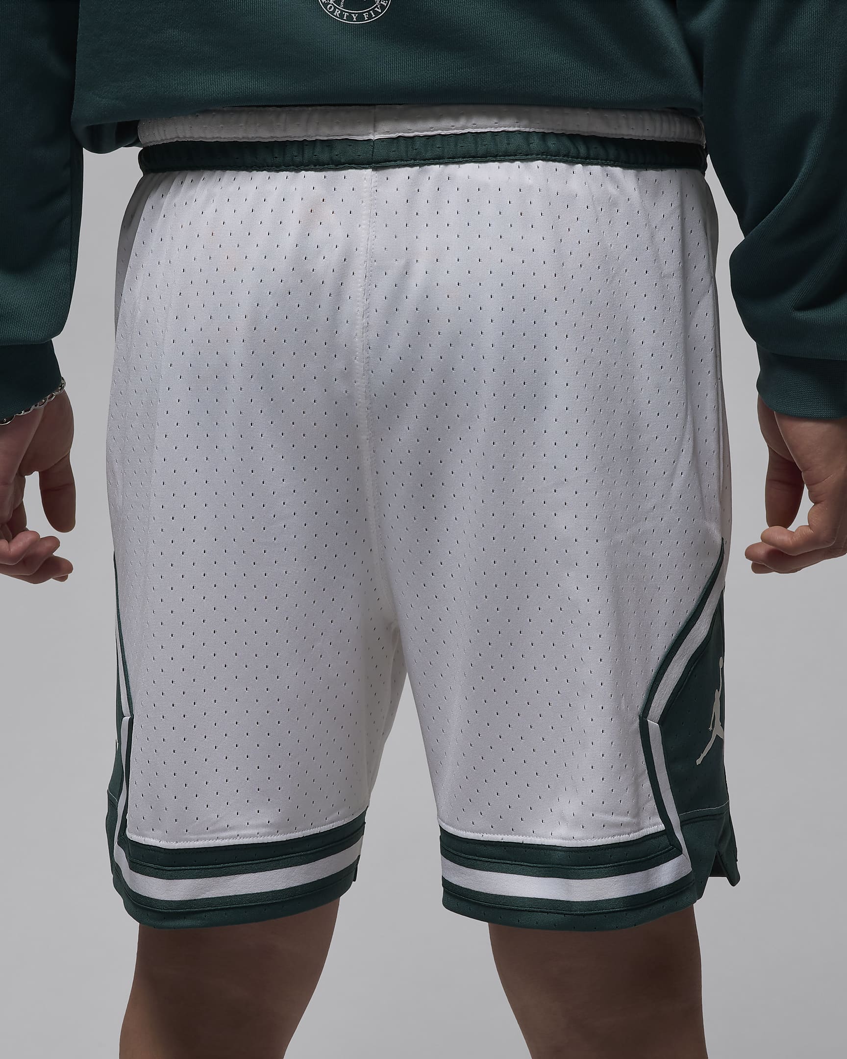 Short Diamond Dri-FIT Jordan Sport pour homme - Blanc/Oxidized Green/Blanc