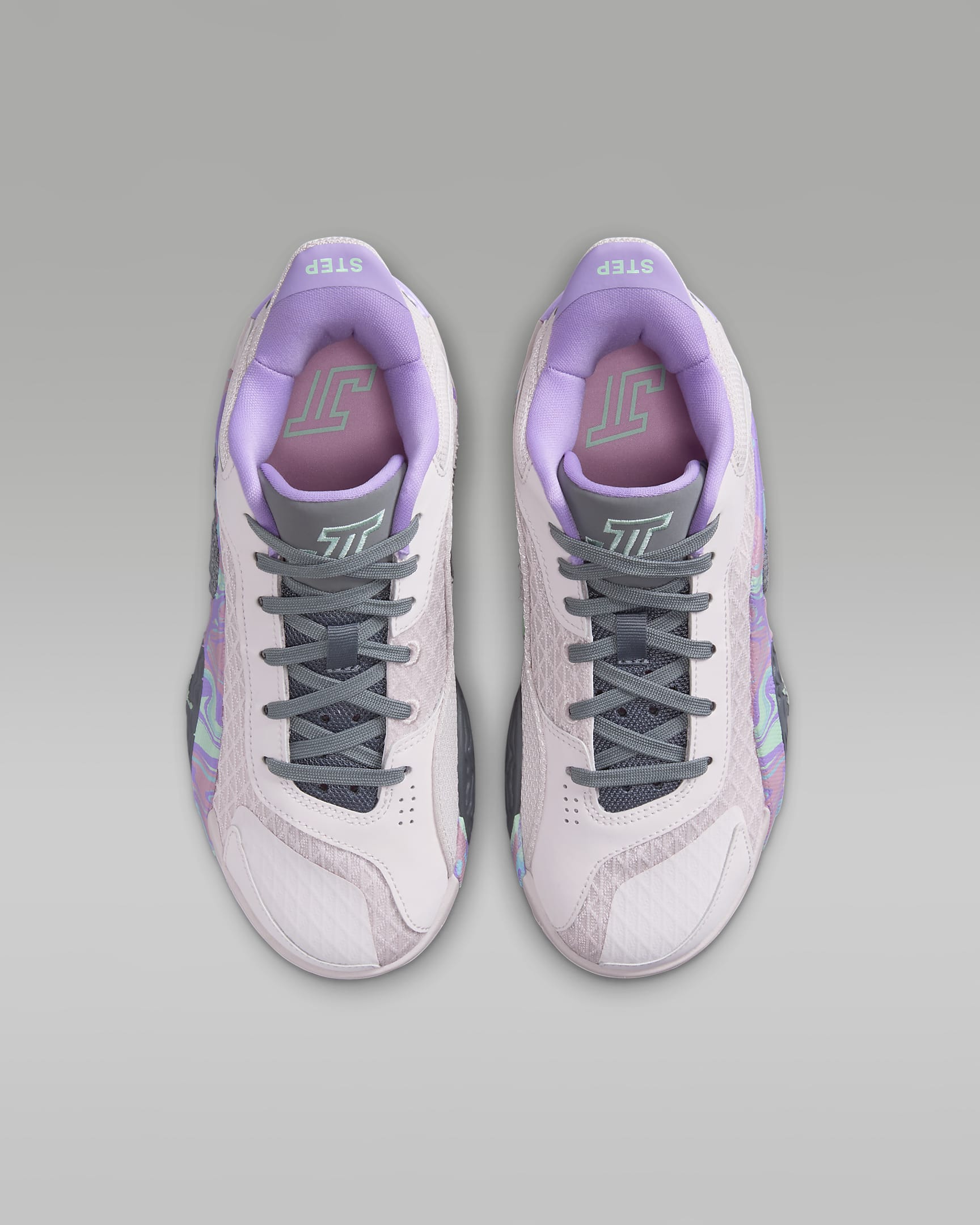 Tatum 2 Older Kids' Basketball Shoes - Light Soft Pink/Smoke/Lilac/Mint Foam