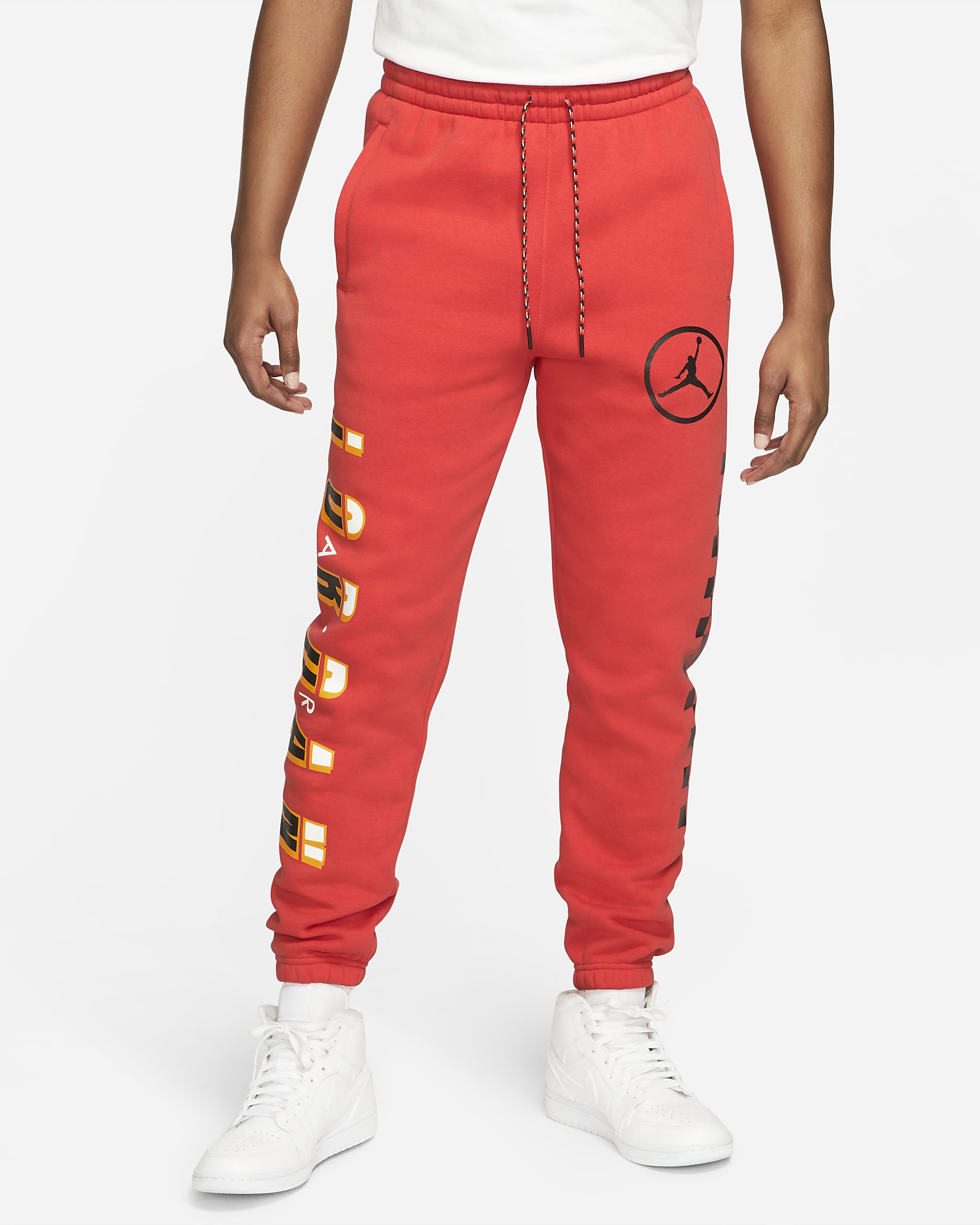 Pantaloni in fleece Jordan Sport DNA - Uomo - Chile Red/Nero