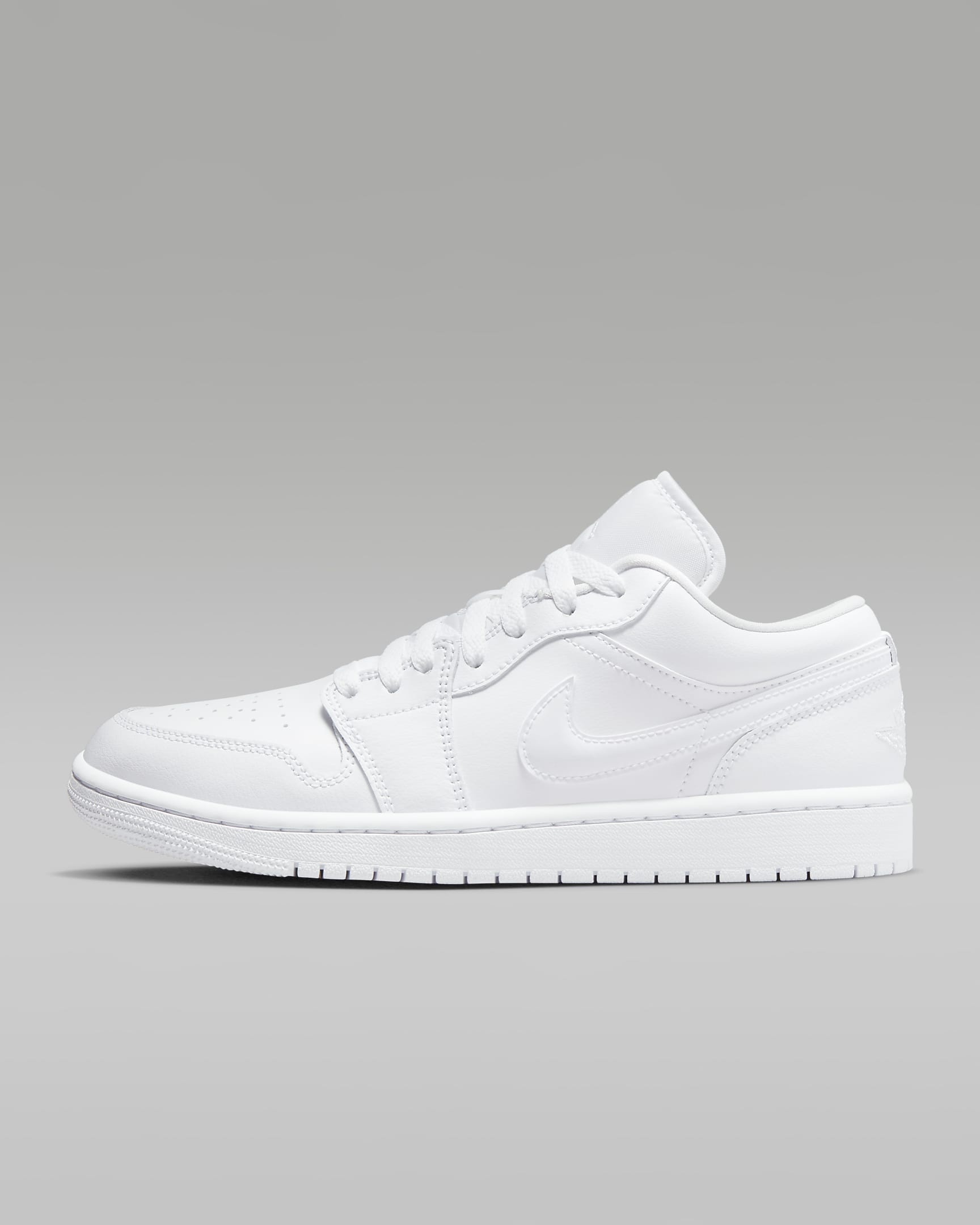 Air Jordan 1 Low Women's Shoes - White/White/White