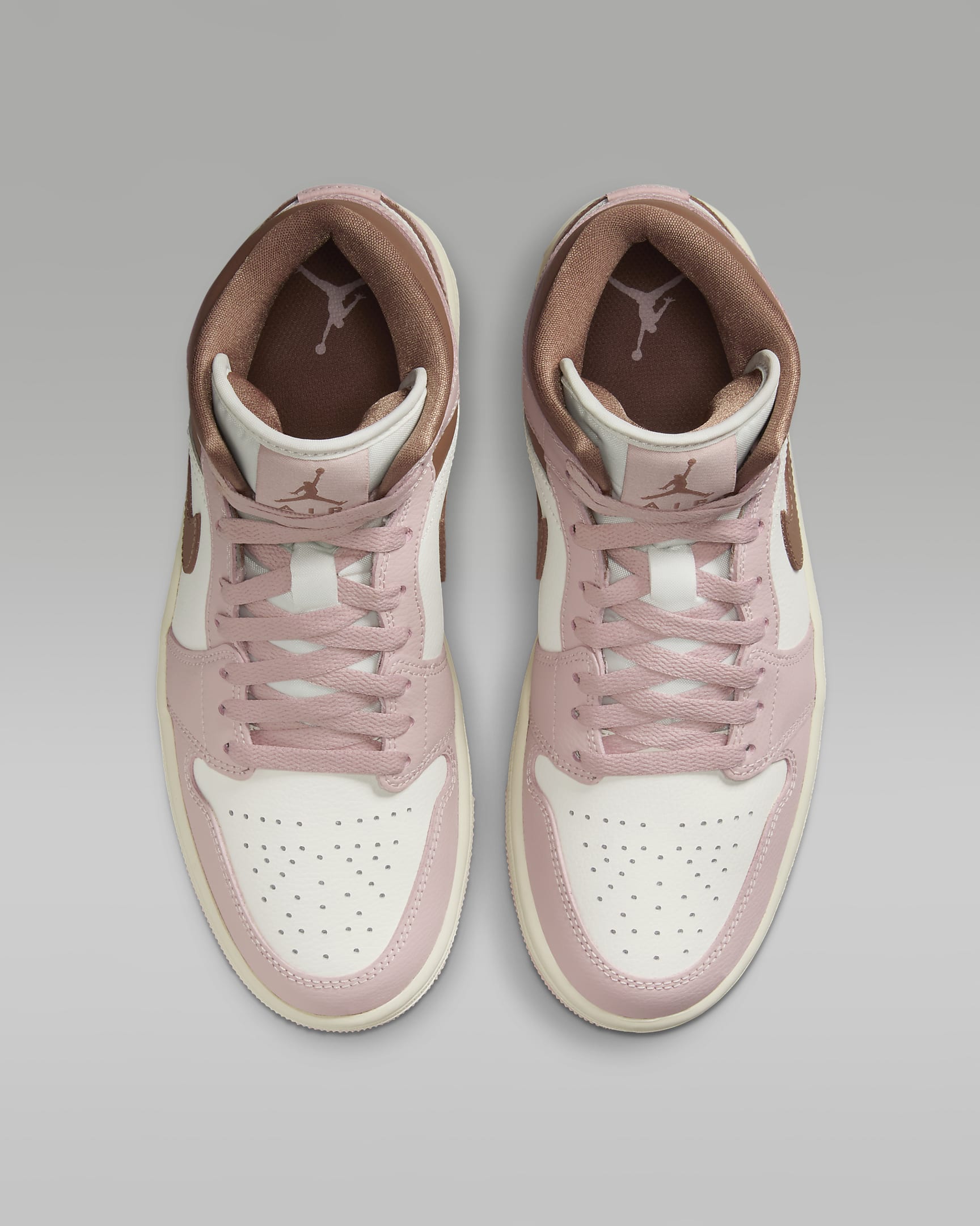 Buty Air Jordan 1 Mid - Pink Oxford/Sail/Archaeo Brown