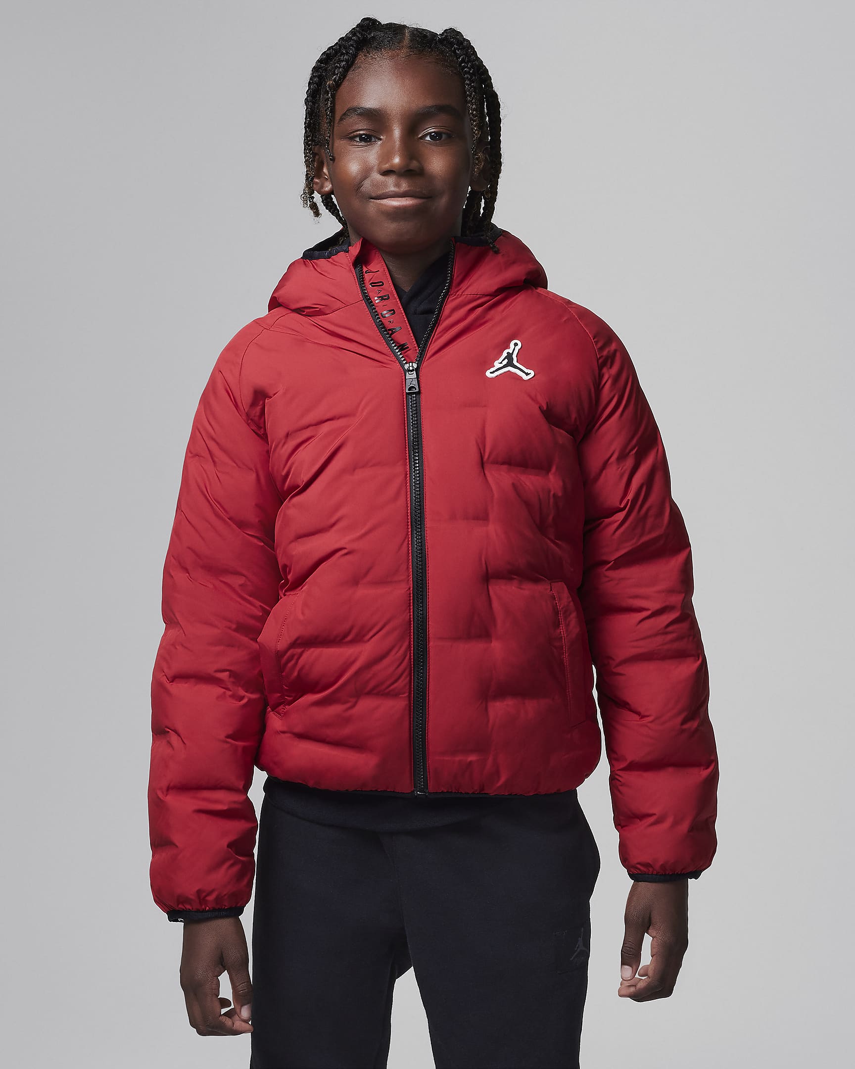 Jordan Big Kids' Welded Puffer Jacket - Gym Red