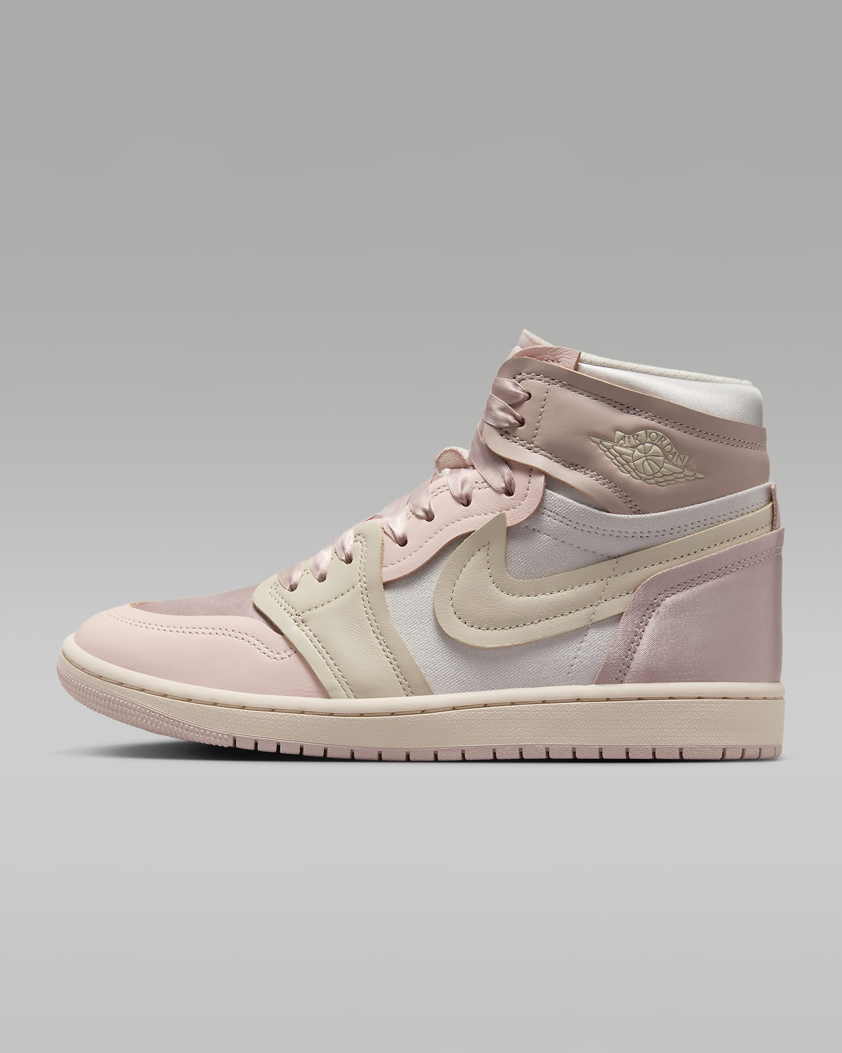 Air Jordan 1 High Method of Make Shoes - Pink Oxford/Atmosphere/Phantom/Legend Light Brown