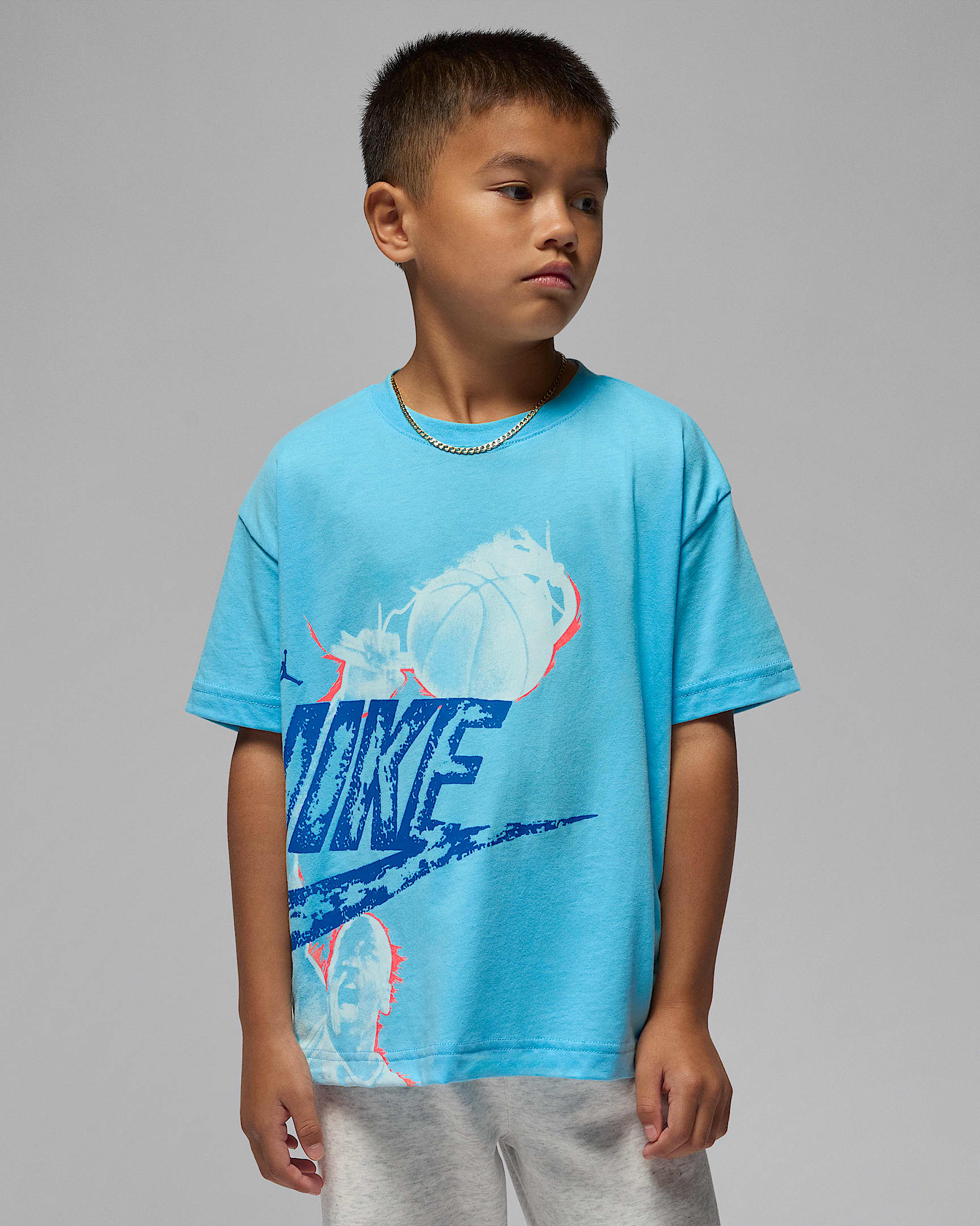 Jordan Little Kids' Reissue T-Shirt - Blue Chill