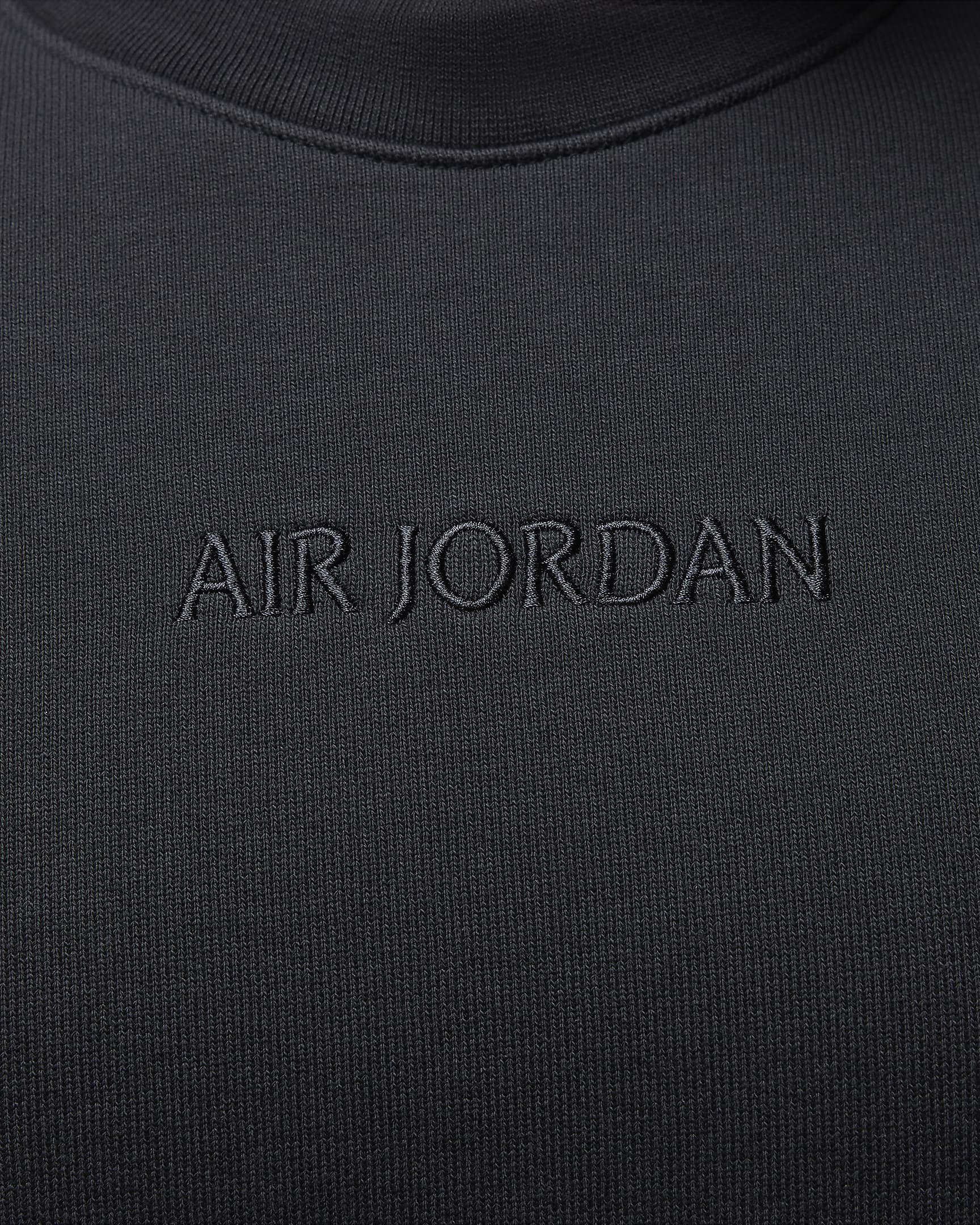 Air Jordan Wordmark Men's Fleece Crewneck Sweatshirt - Off Noir